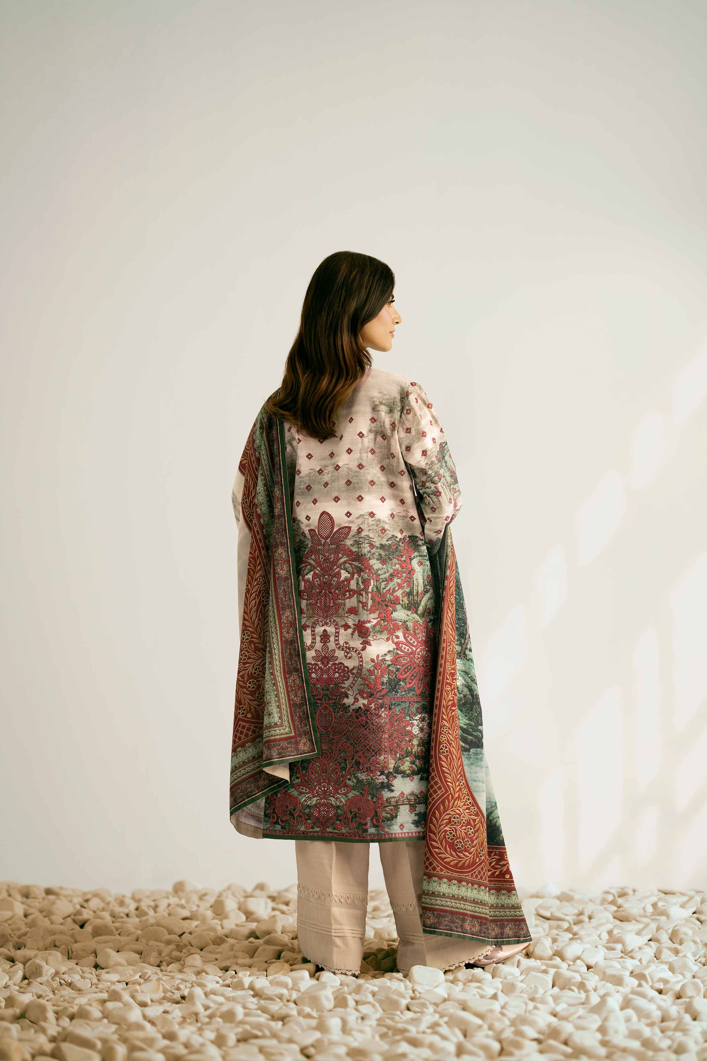 3 Piece - Digital Printed Suit - 42502423 for Women - Unstitched Collection | Nishat | Shop Online