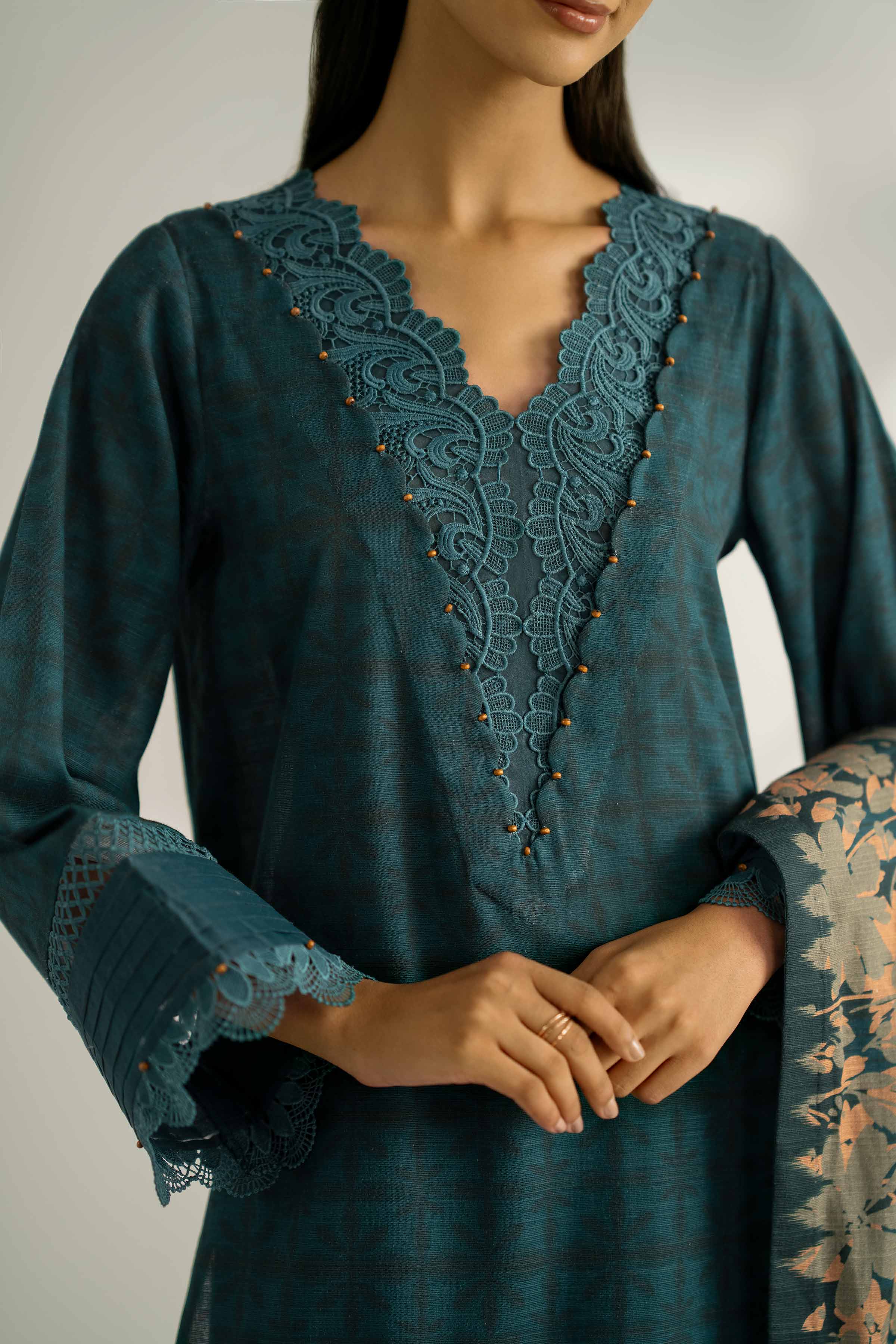 3 Piece - Printed Suit - 42502425 for Women - Unstitched Collection | Nishat | Shop Online