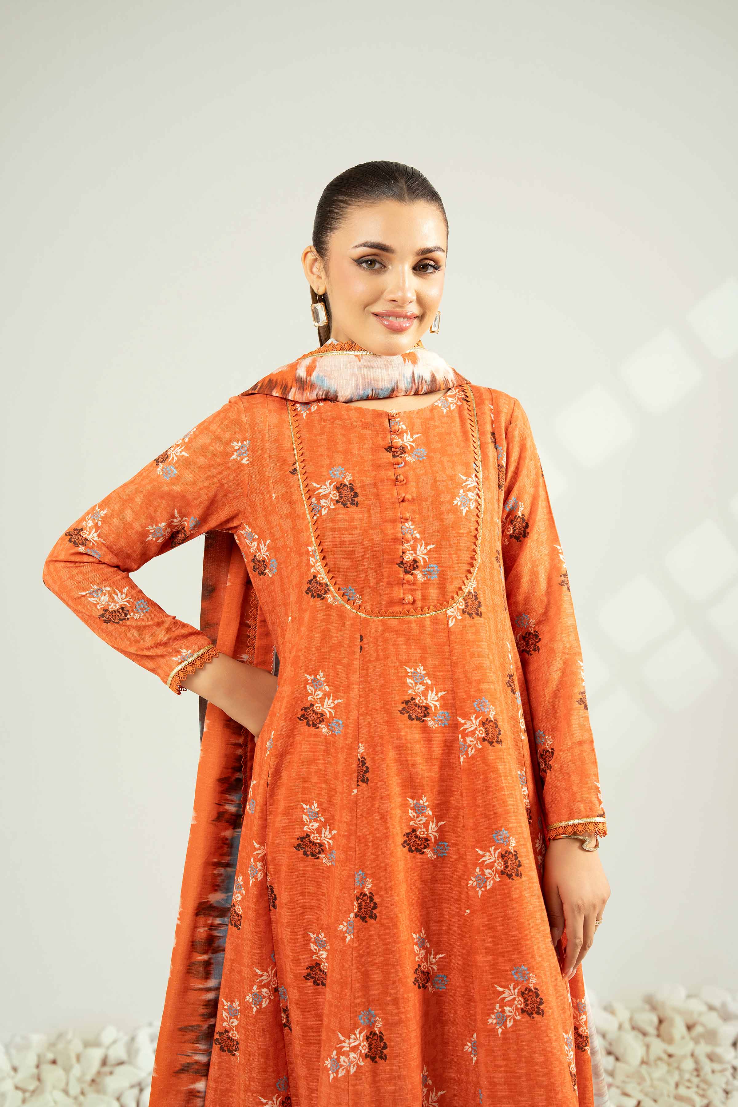 3 Piece - Printed Suit - 42502426 for Women - Unstitched Collection | Nishat | Shop Online