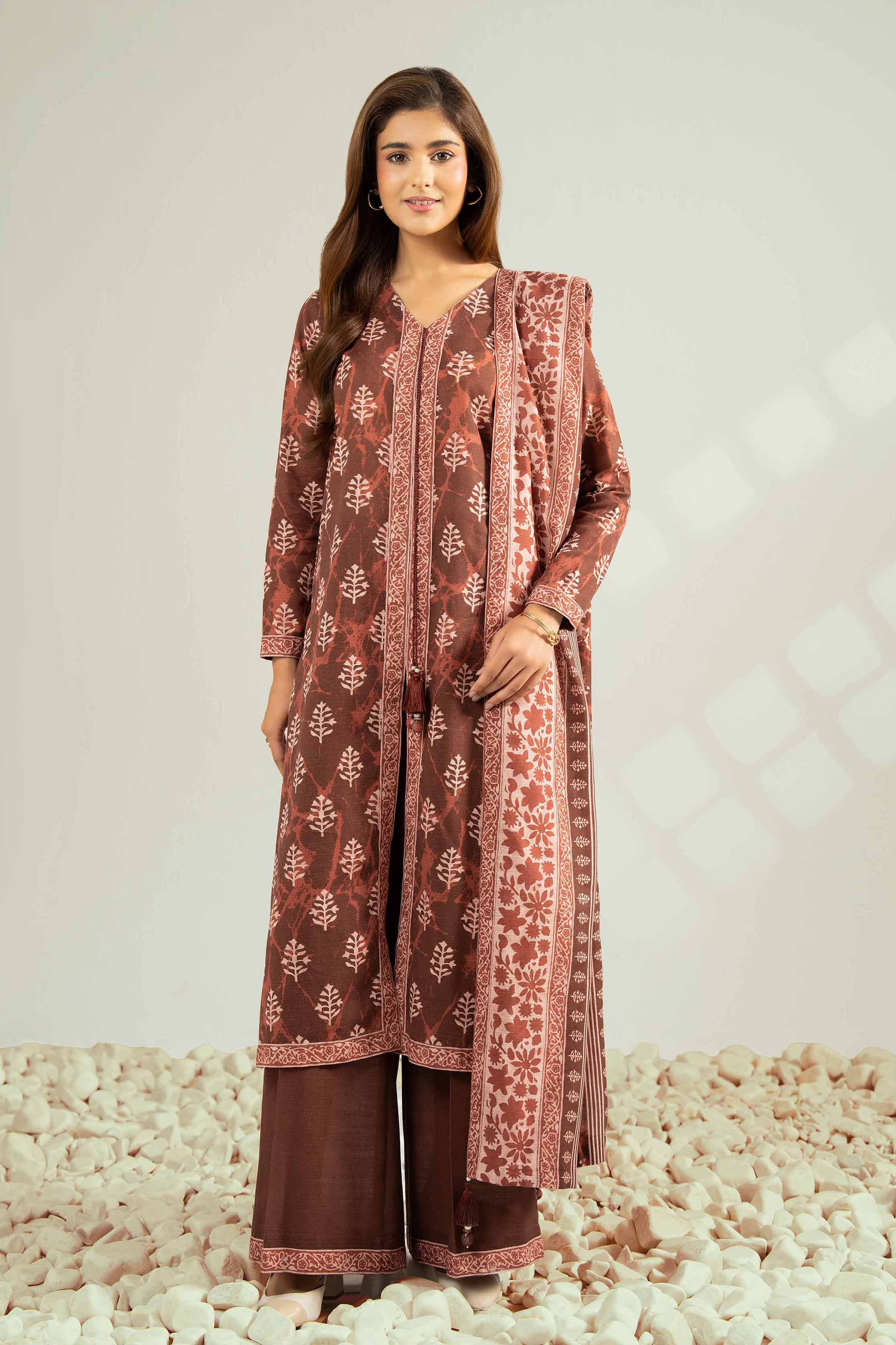 3 Piece - Printed Suit - 42502427 for Women - Unstitched Collection | Nishat | Shop Online