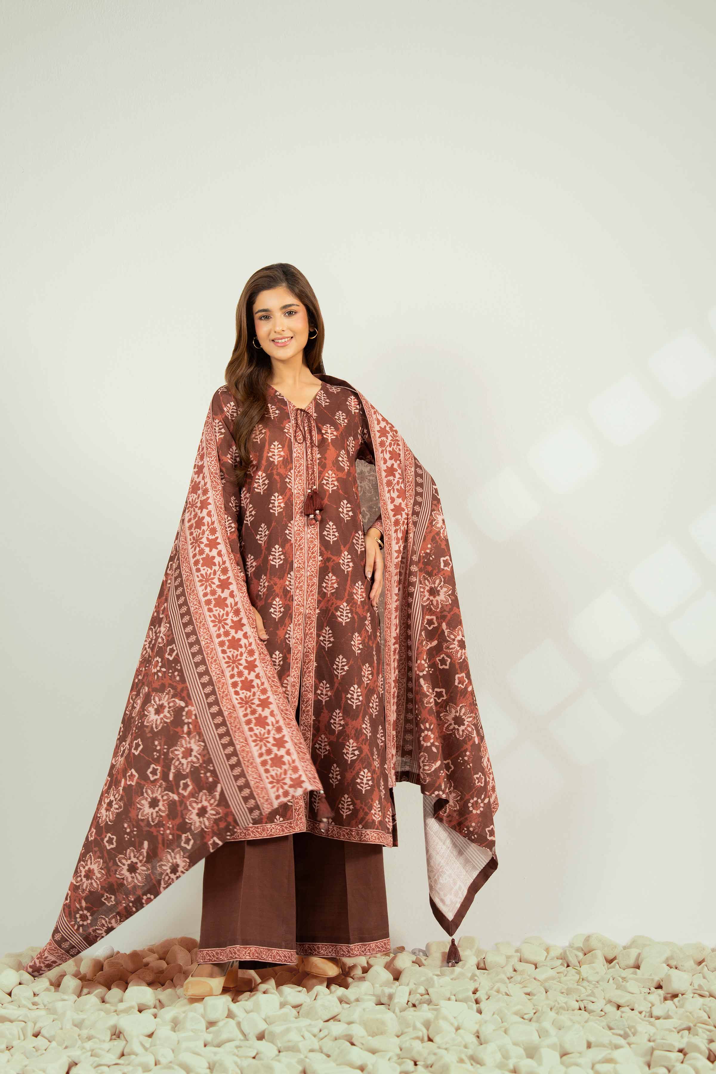 3 Piece - Printed Suit - 42502427 for Women - Unstitched Collection | Nishat | Shop Online