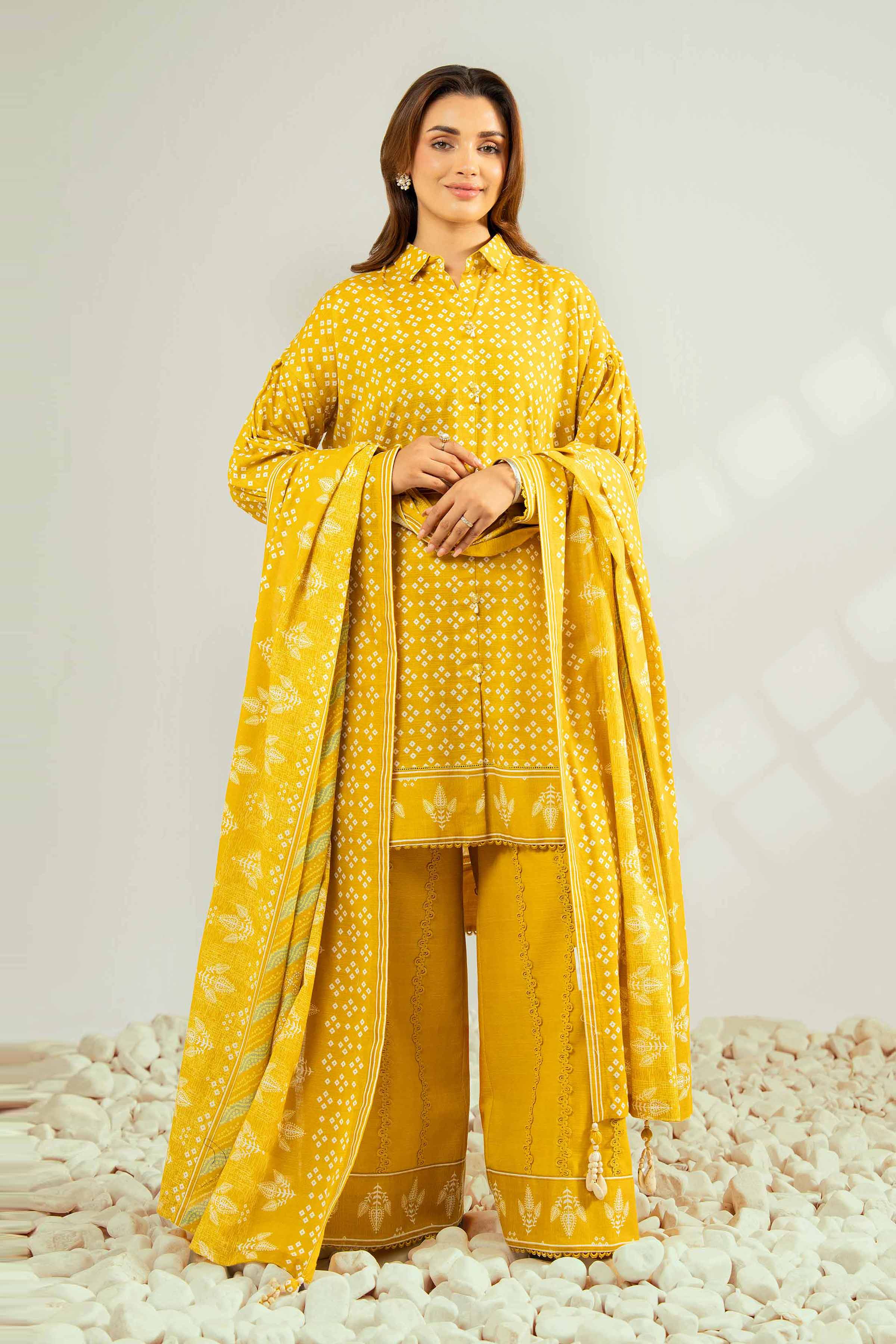 3 Piece - Printed Suit - 42502428 for Women - Unstitched Collection | Nishat | Shop Online