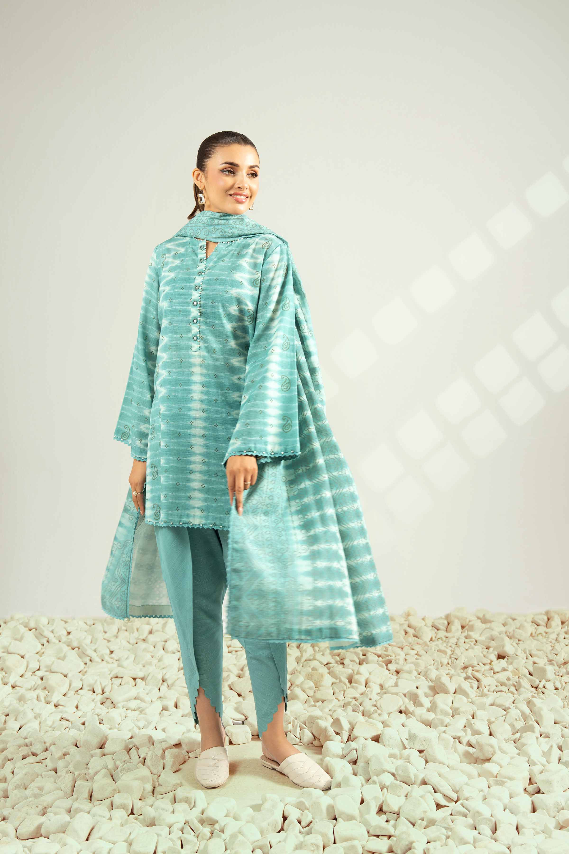 3 Piece - Printed Suit - 42502429 for Women - Unstitched Collection | Nishat | Shop Online