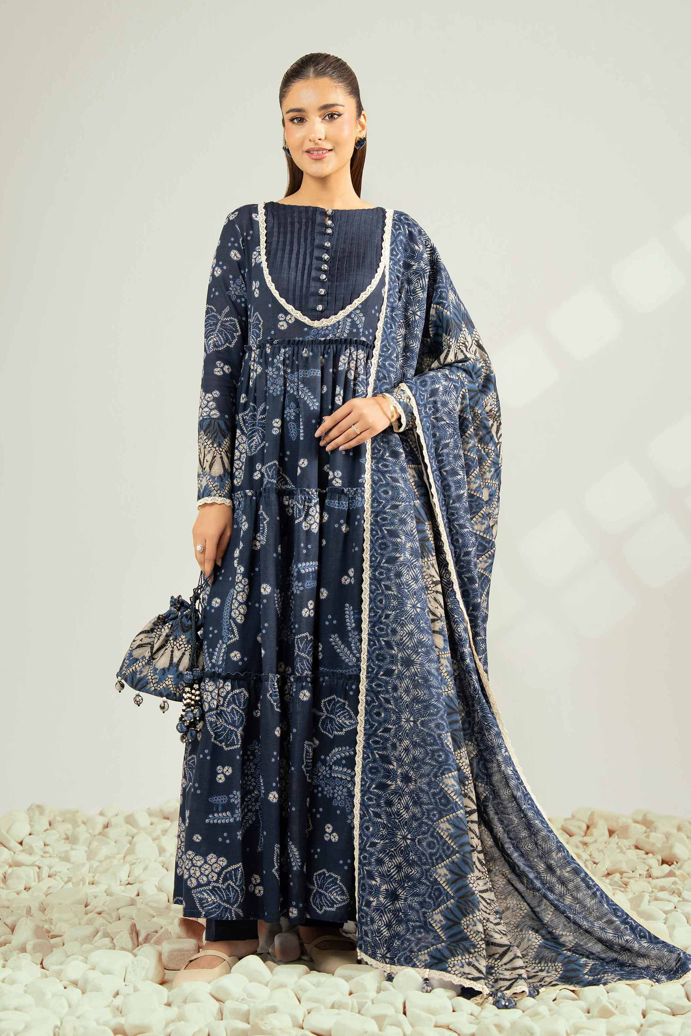 3 Piece - Printed Suit - 42502430 for Women - Unstitched Collection | Nishat | Shop Online