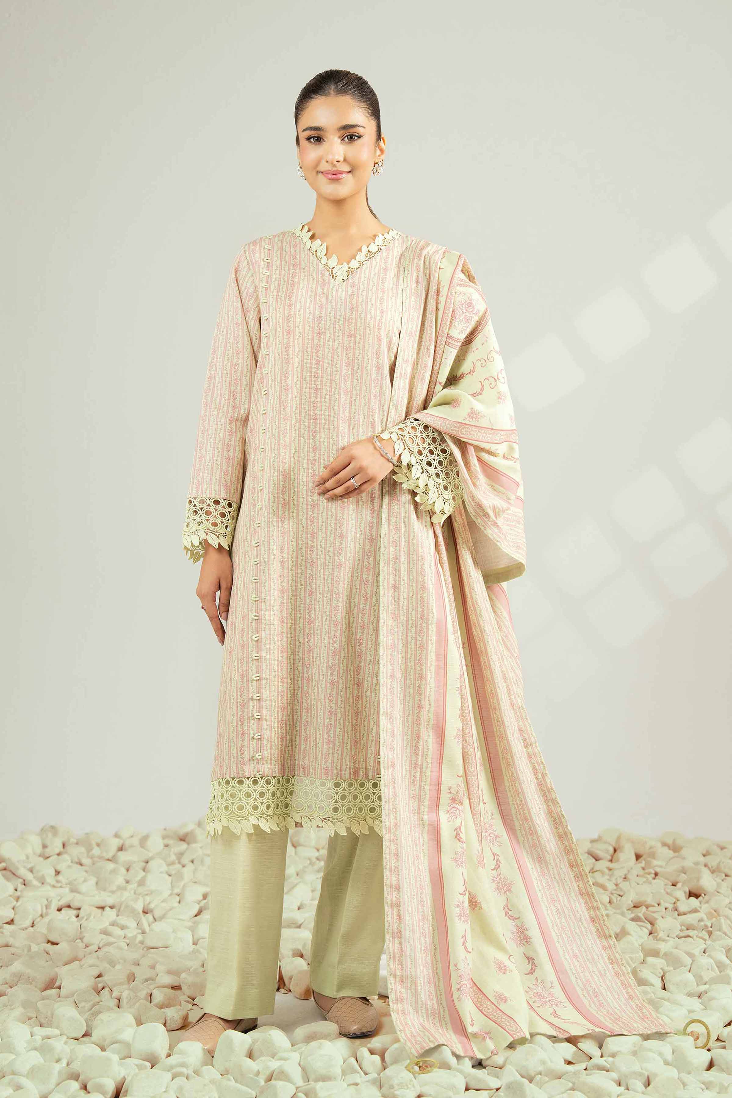 3 Piece - Printed Suit - 42502431 for Women - Unstitched Collection | Nishat | Shop Online