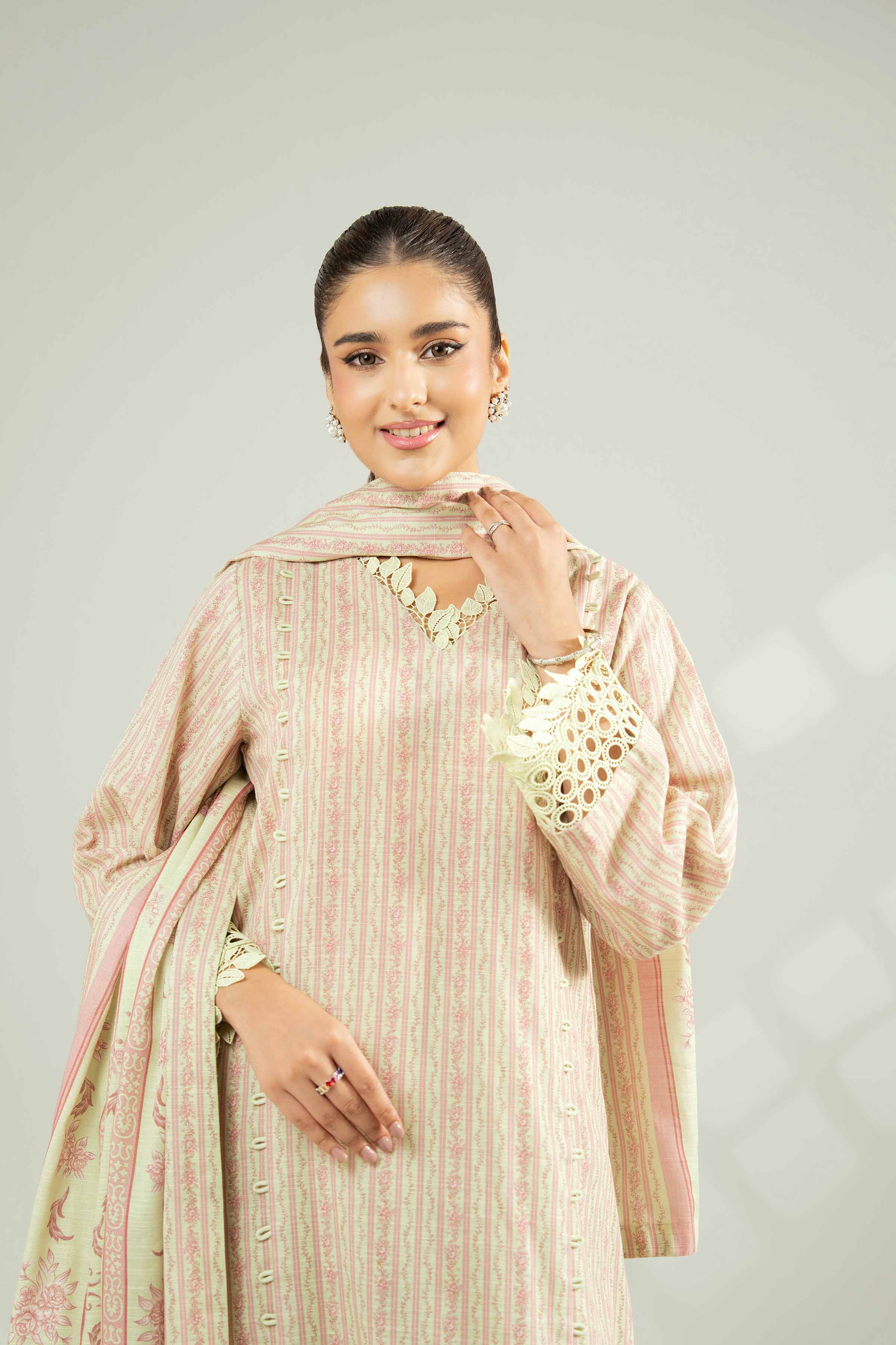 3 Piece - Printed Suit - 42502431 for Women - Unstitched Collection | Nishat | Shop Online