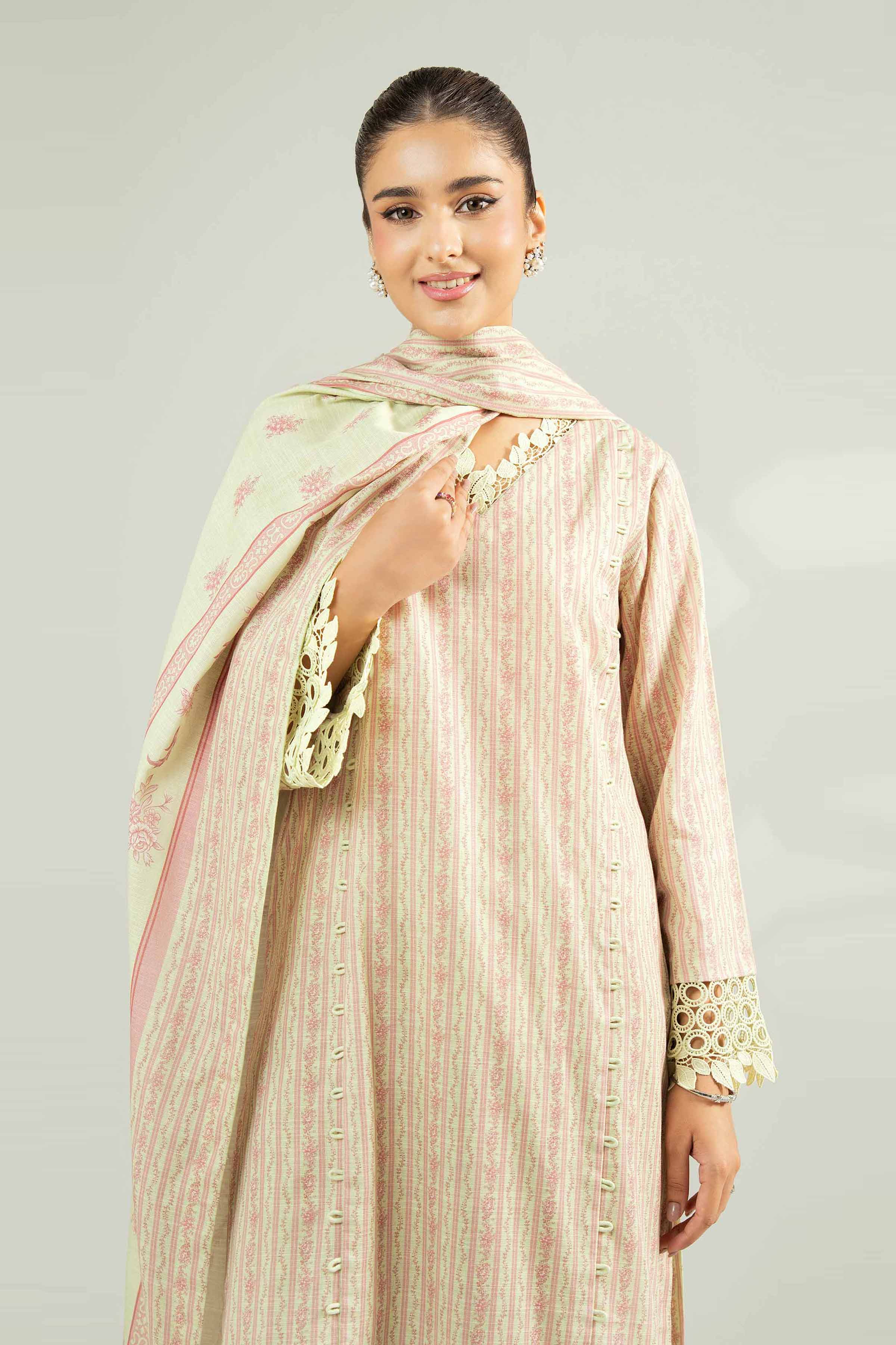 3 Piece - Printed Suit - 42502431 for Women - Unstitched Collection | Nishat | Shop Online