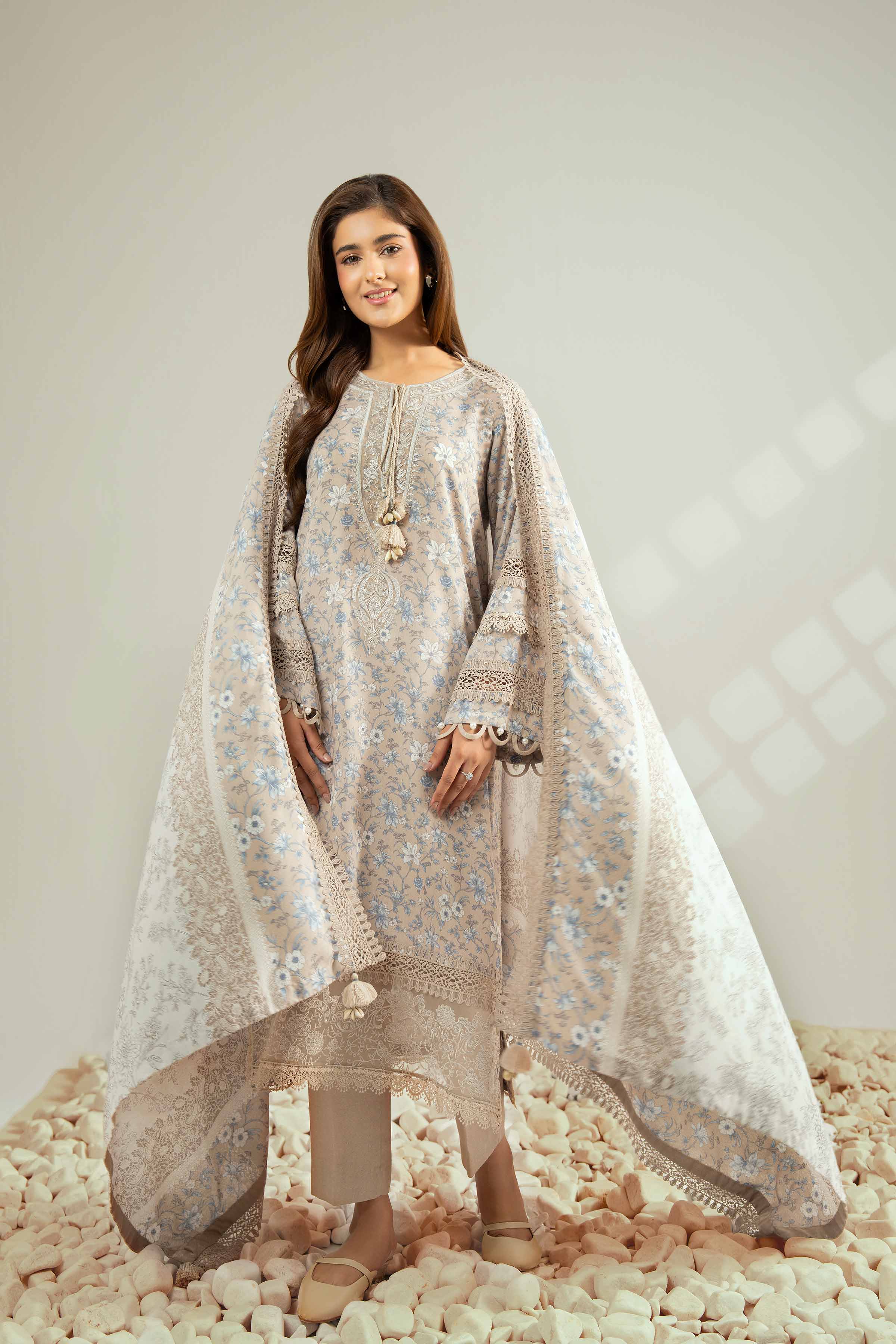 3 Piece - Embroidered Suit - 42502454 for Women - Unstitched Collection | Nishat | Shop Online
