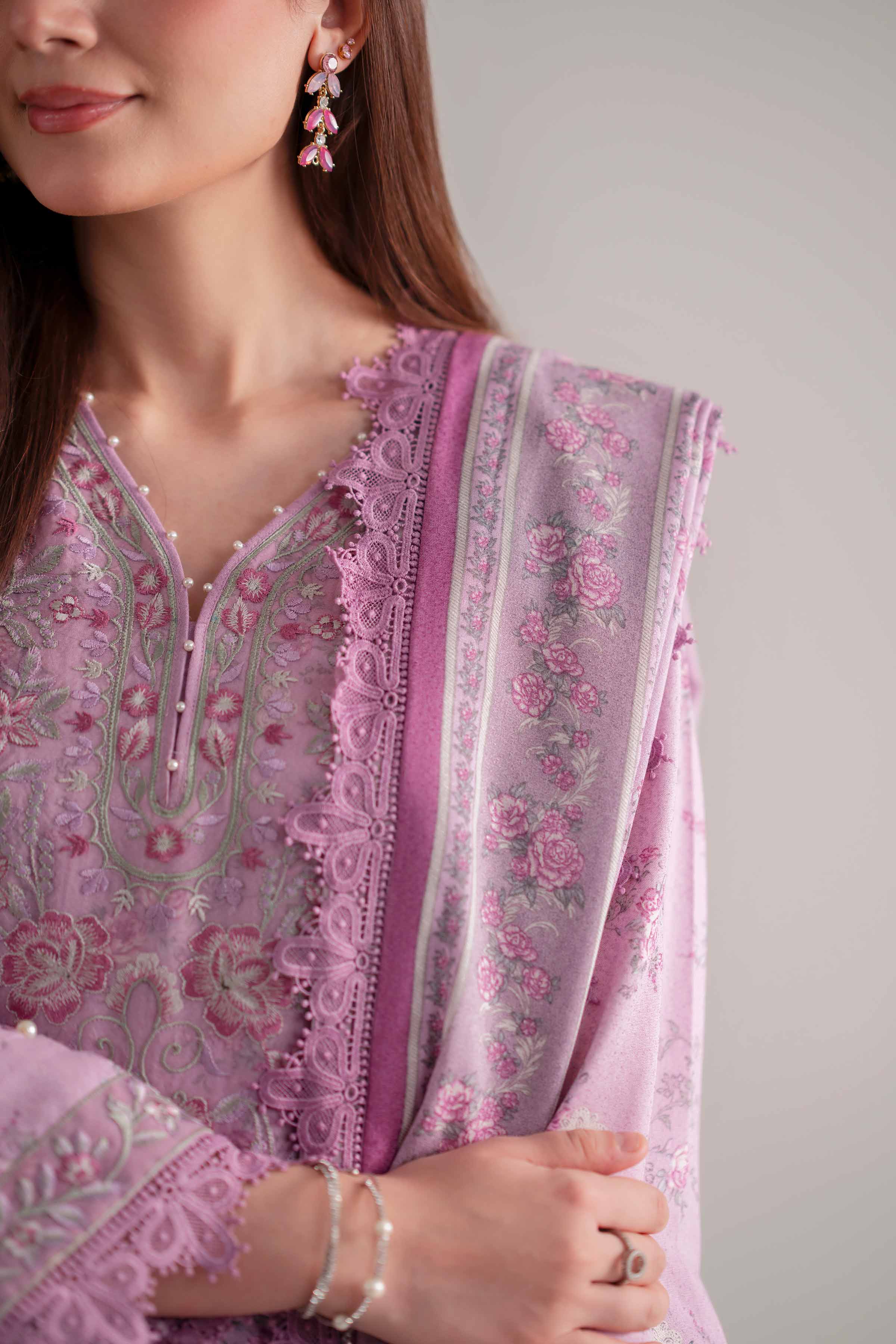 3 Piece - Embroidered Suit - 42502455 for Women - Unstitched Collection | Nishat | Shop Online