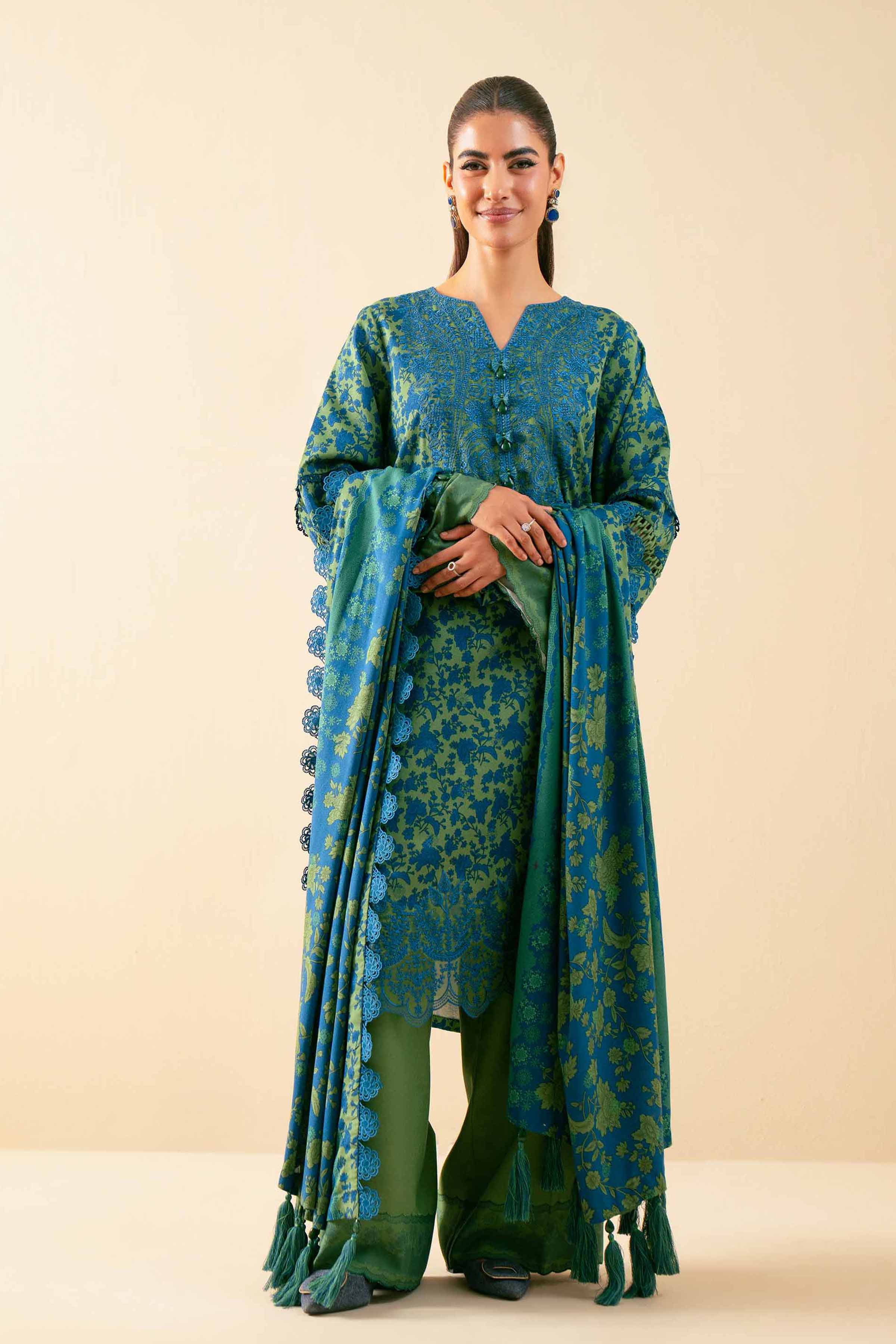3 Piece - Embroidered Suit - 42502458 for Women - Unstitched Collection | Nishat | Shop Online