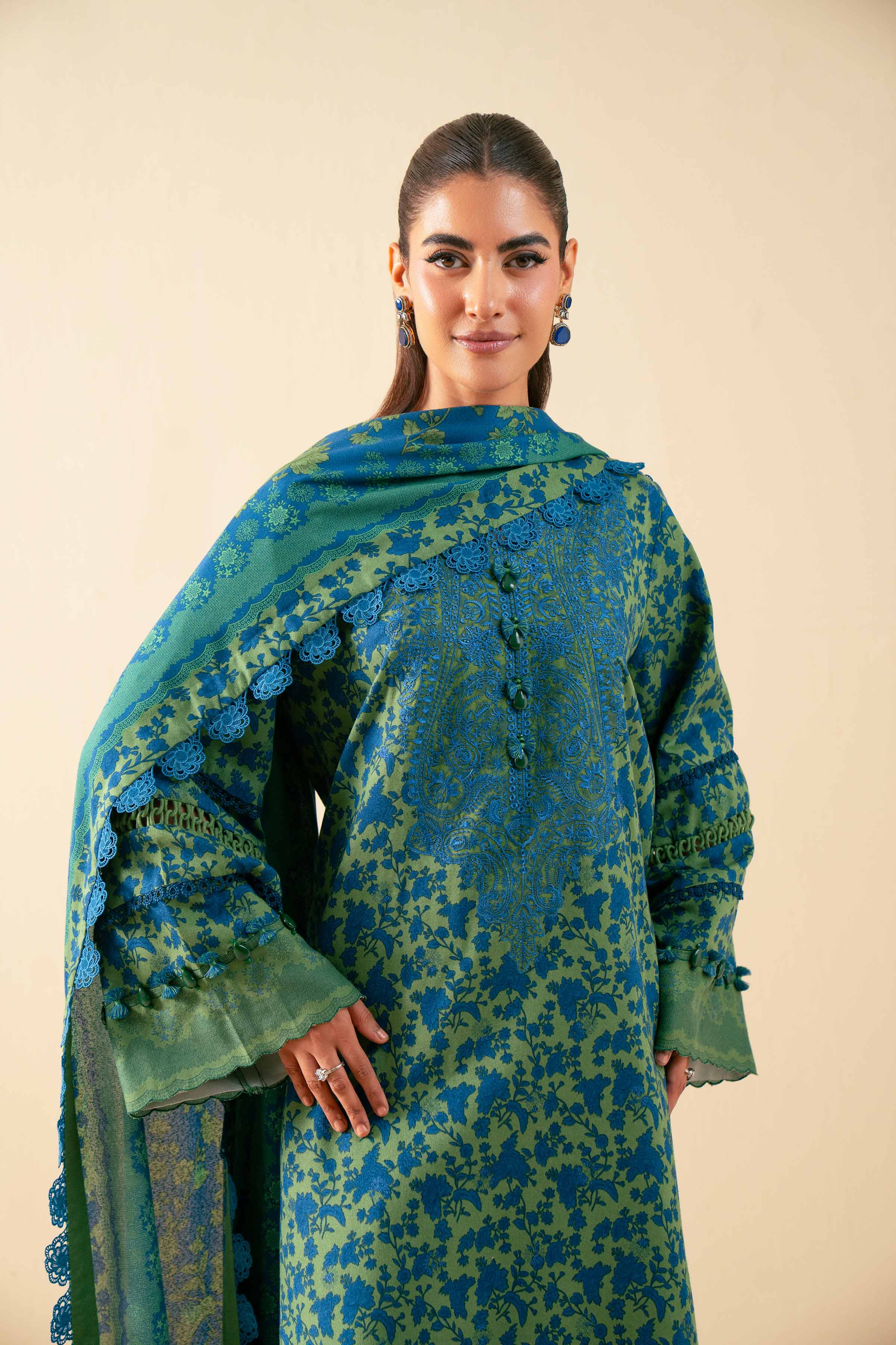 3 Piece - Embroidered Suit - 42502458 for Women - Unstitched Collection | Nishat | Shop Online