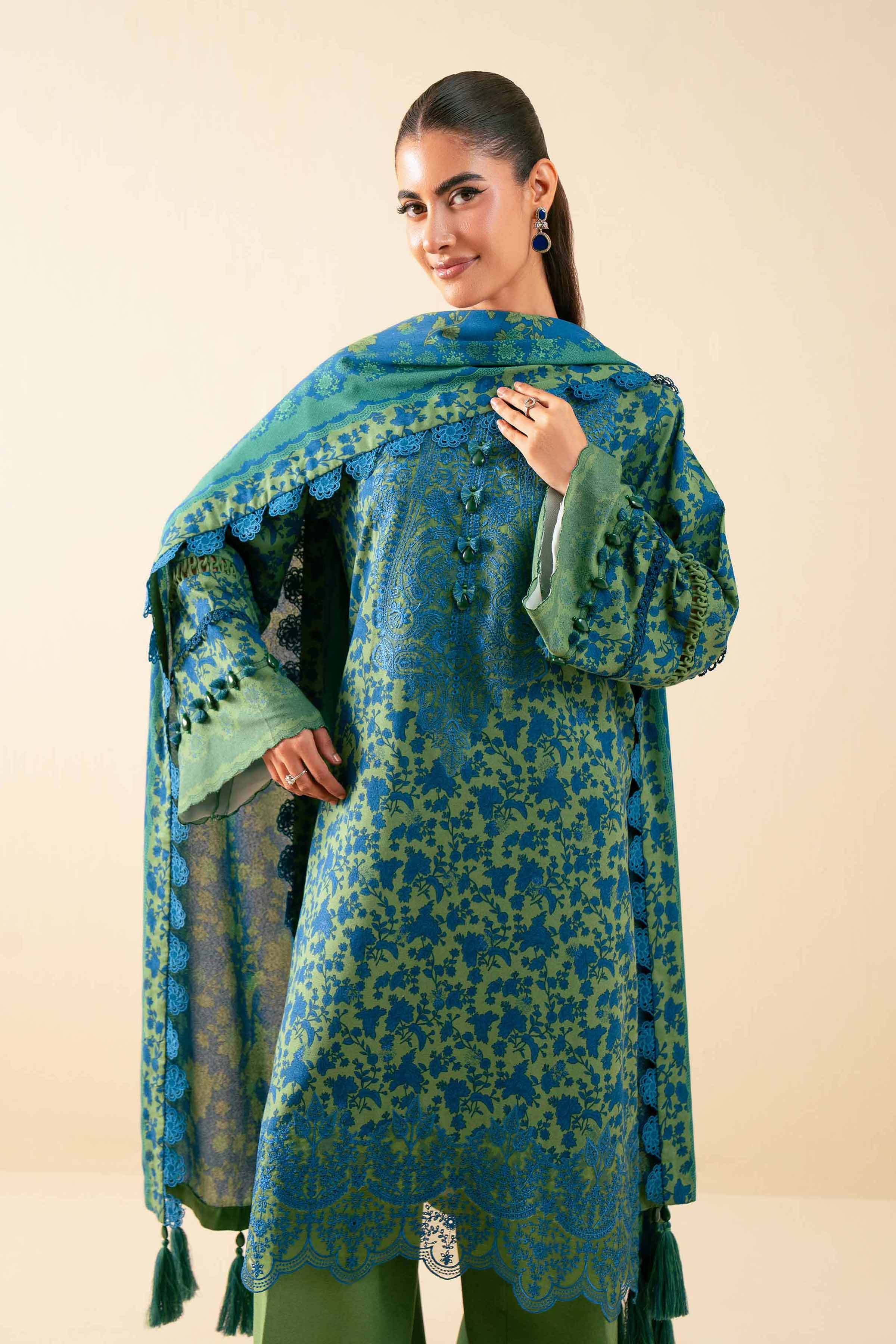 3 Piece - Embroidered Suit - 42502458 for Women - Unstitched Collection | Nishat | Shop Online