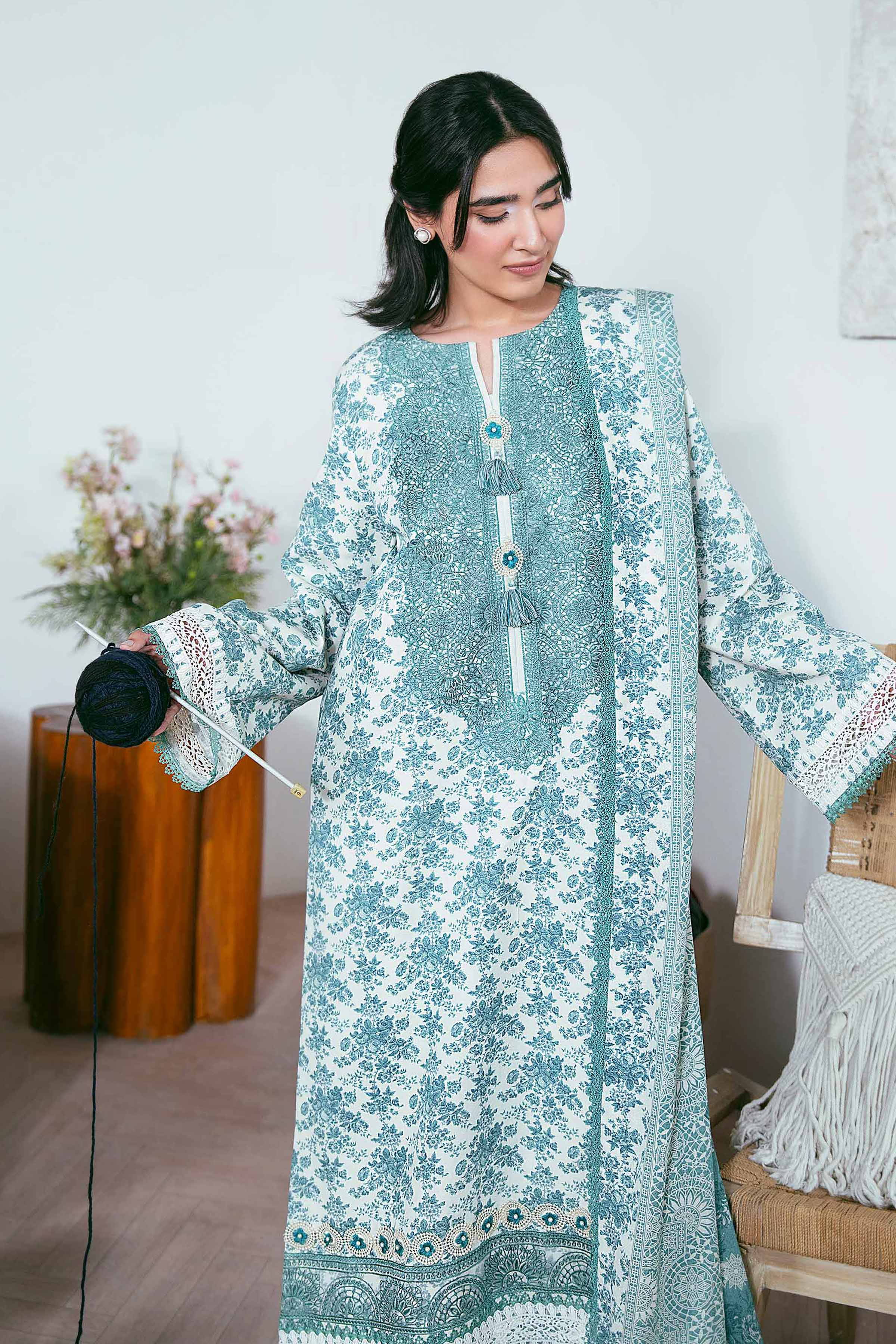 3 Piece - Embroidered Suit - 42502459 for Women - Unstitched Collection | Nishat | Shop Online