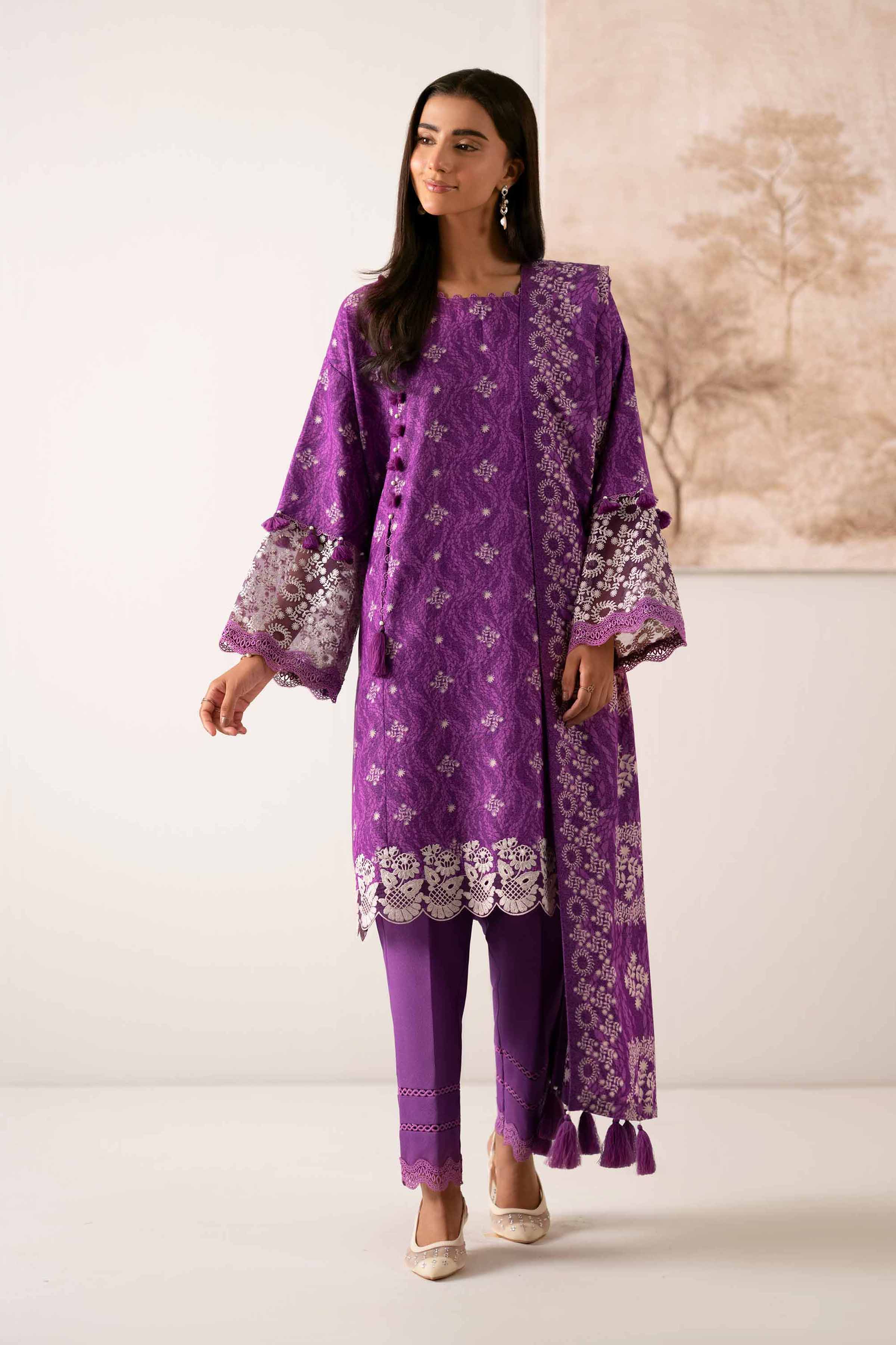 3 Piece - Embroidered Suit - 42502461 for Women - Unstitched Collection | Nishat | Shop Online