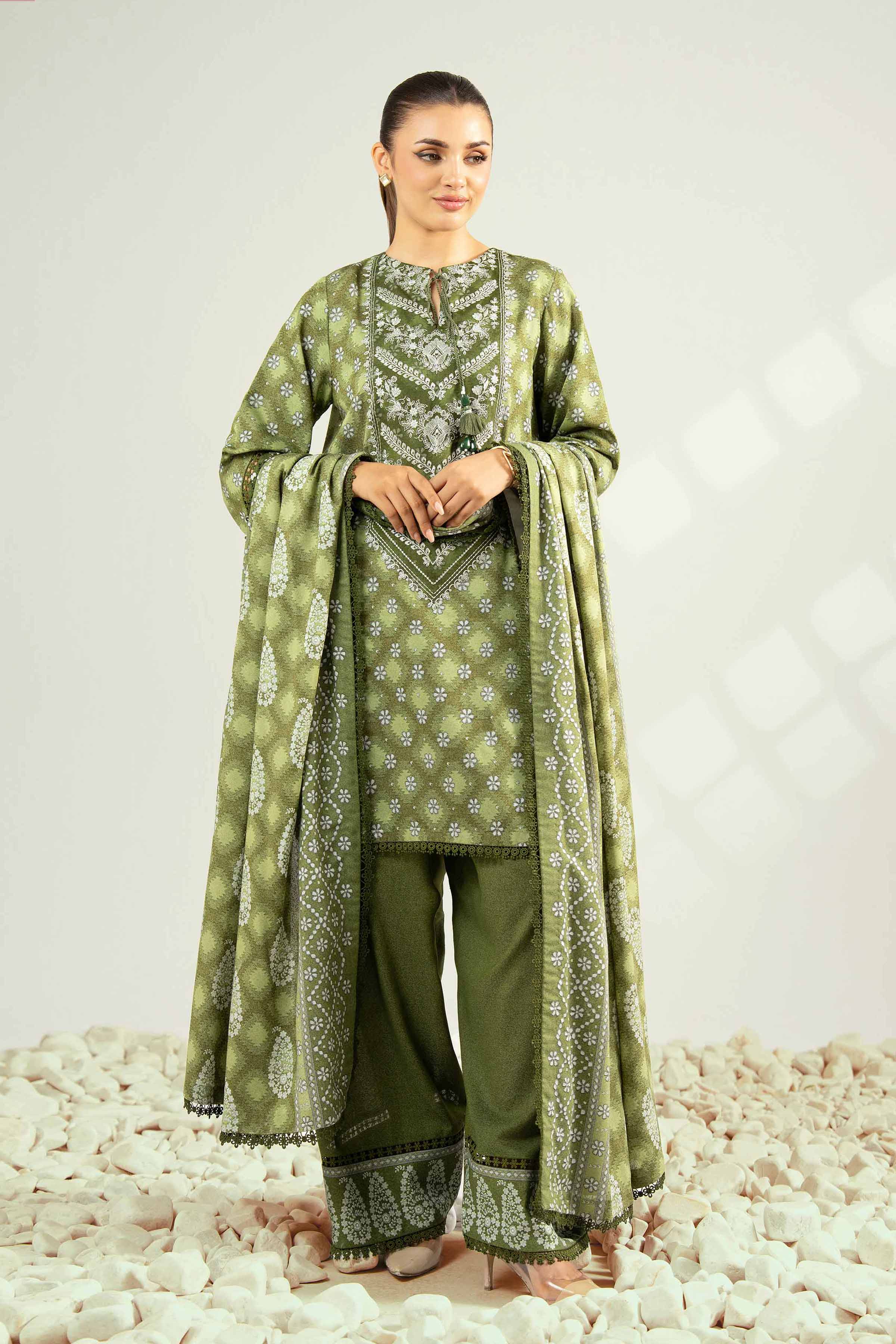 3 Piece - Embroidered Suit - 42502462 for Women - Unstitched Collection | Nishat | Shop Online