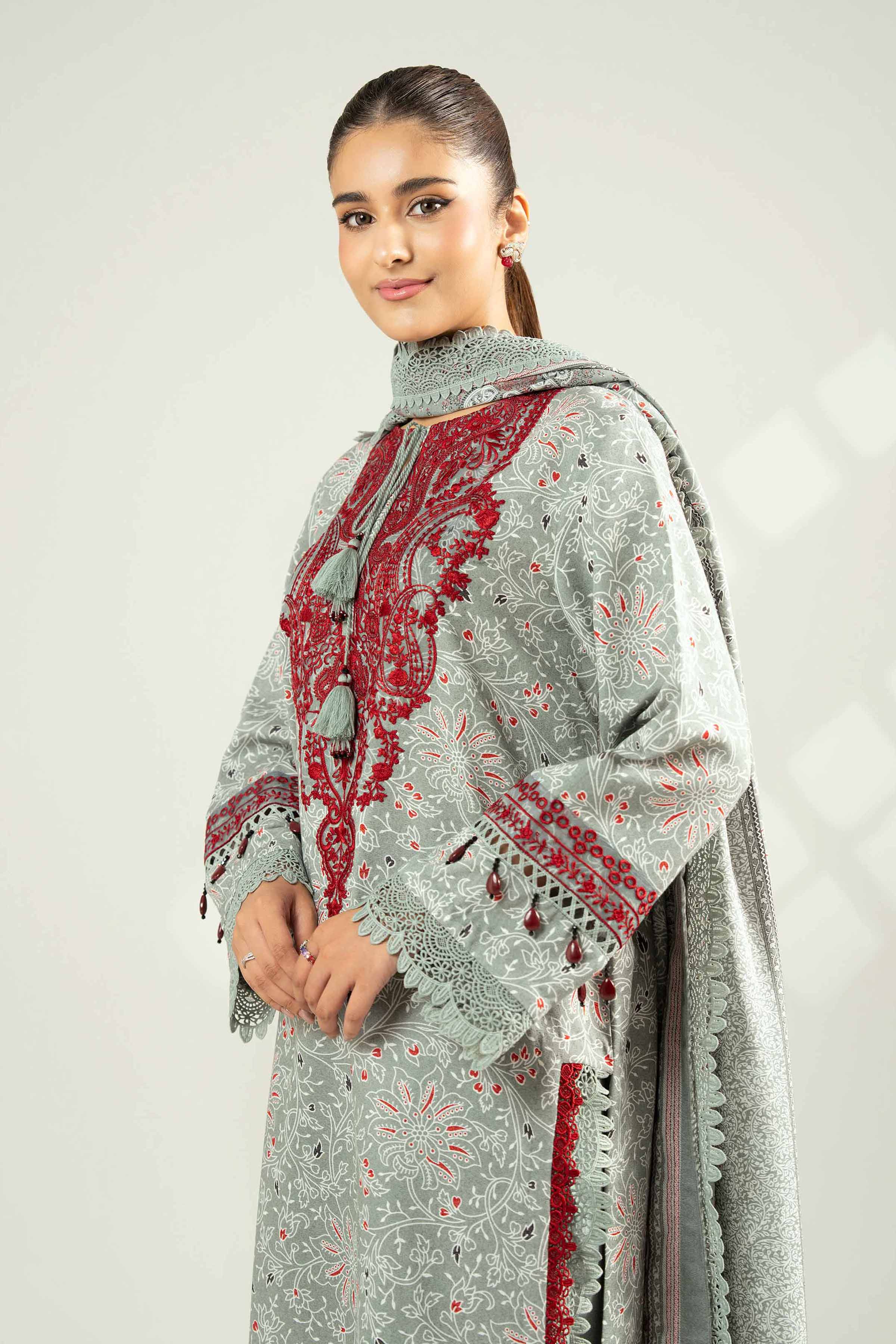 3 Piece - Embroidered Suit - 42502463 for Women - Unstitched Collection | Nishat | Shop Online