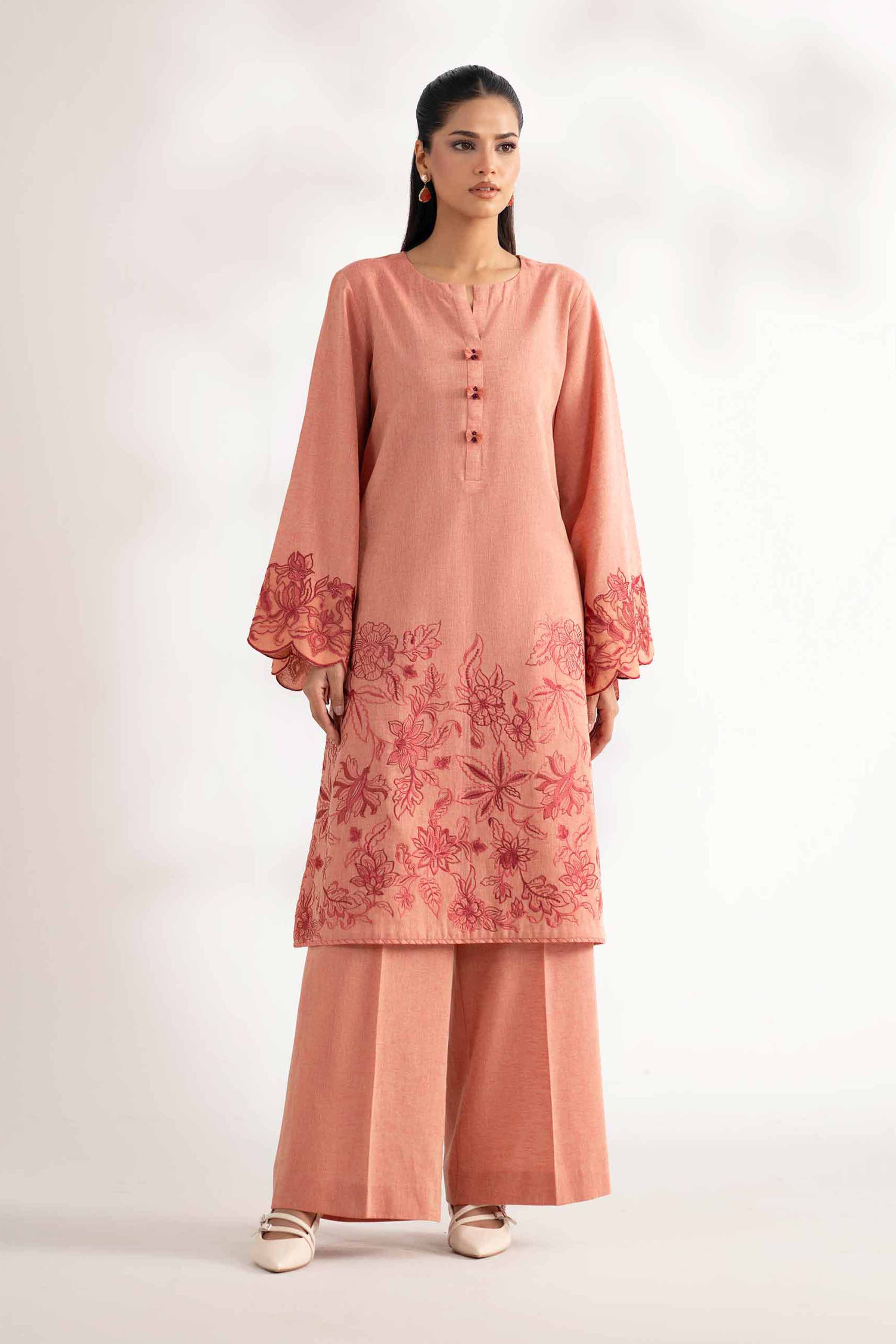 2 Piece - Embroidered Suit - 42502474 for Women - Unstitched Collection | Nishat | Shop Online