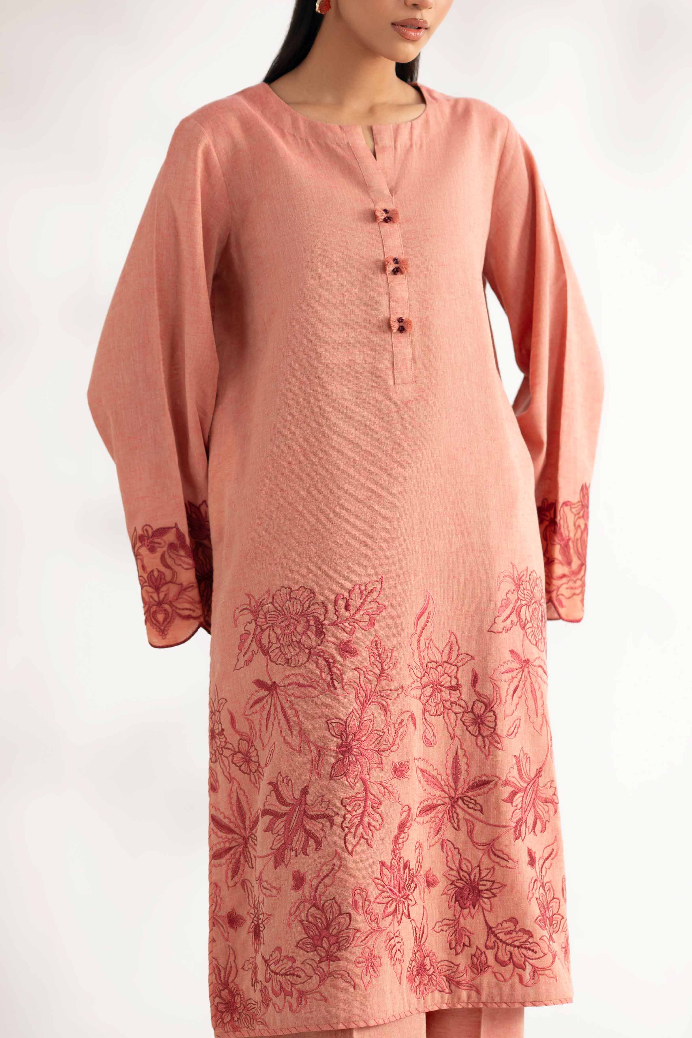 2 Piece - Embroidered Suit - 42502474 for Women - Unstitched Collection | Nishat | Shop Online