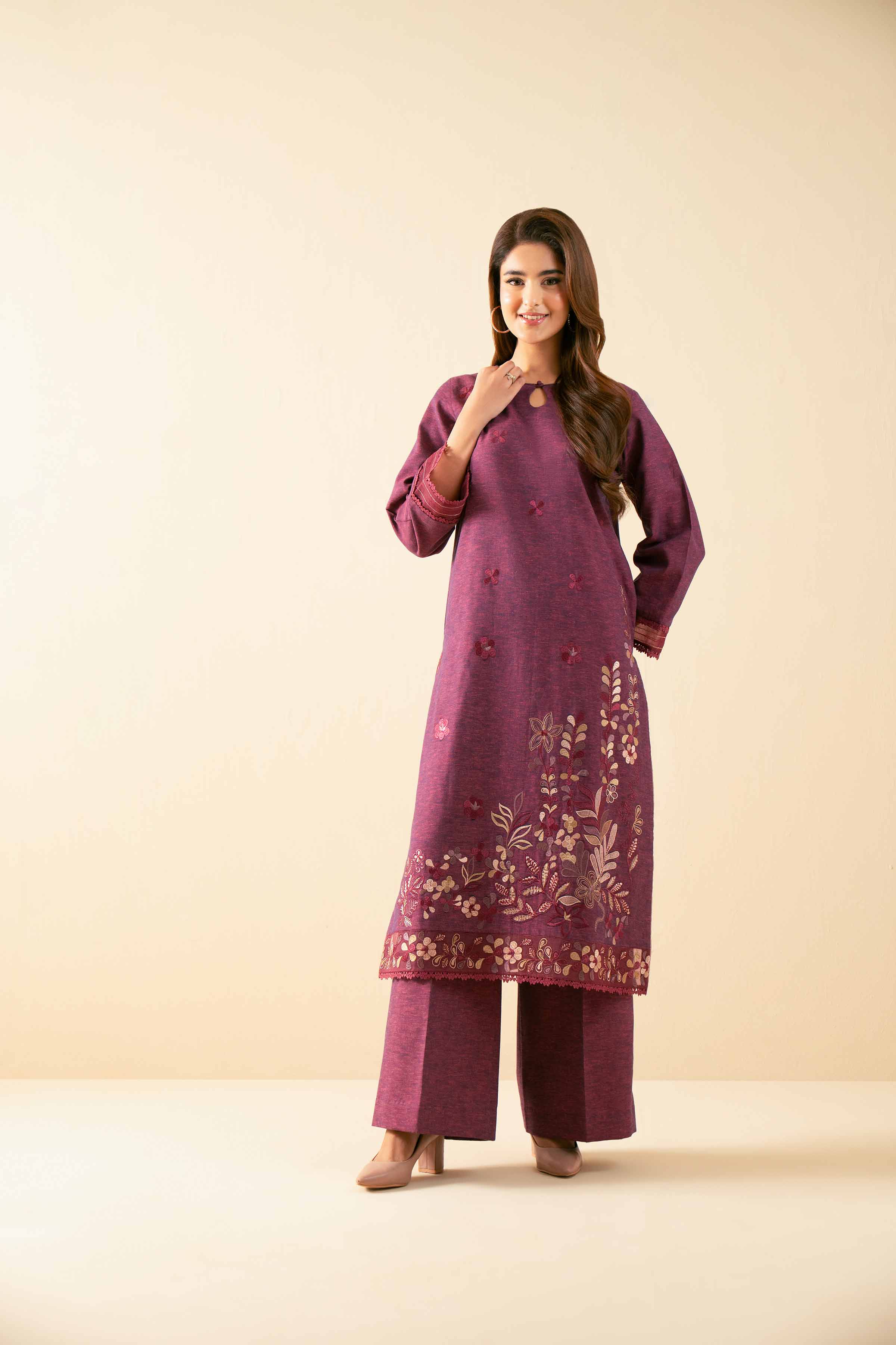 2 Piece - Embroidered Suit - 42502478 for Women - Unstitched Collection | Nishat | Shop Online