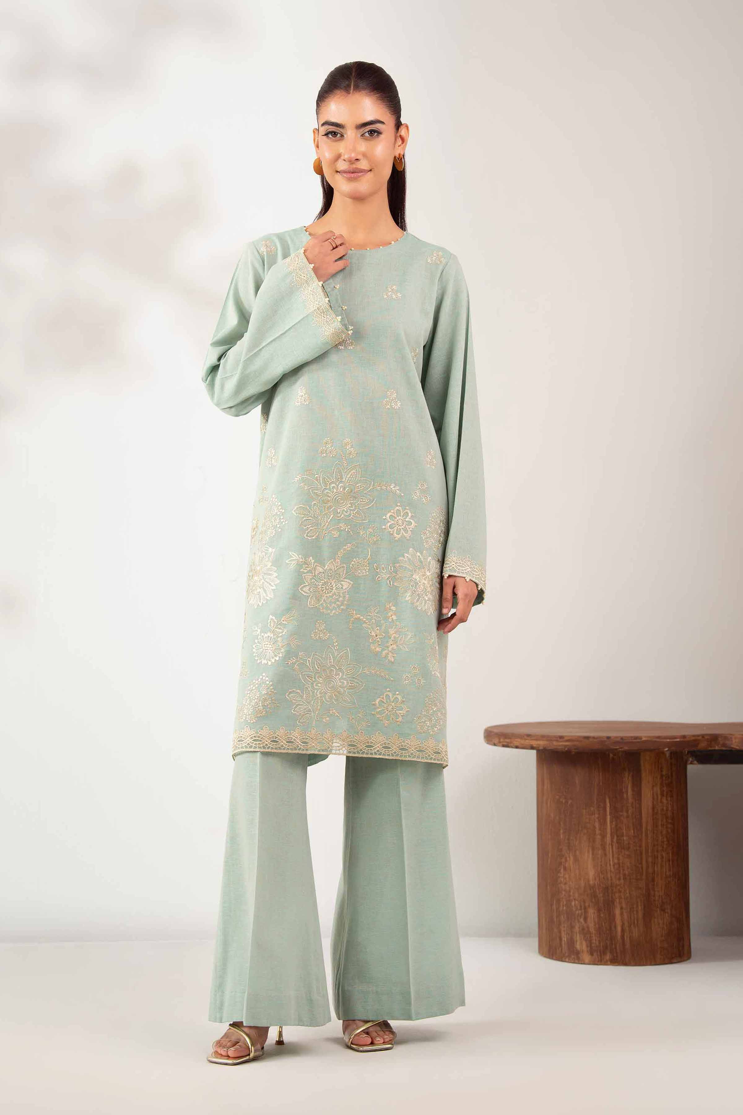 2 Piece - Embroidered Suit - 42502483 for Women - Unstitched Collection | Nishat | Shop Online