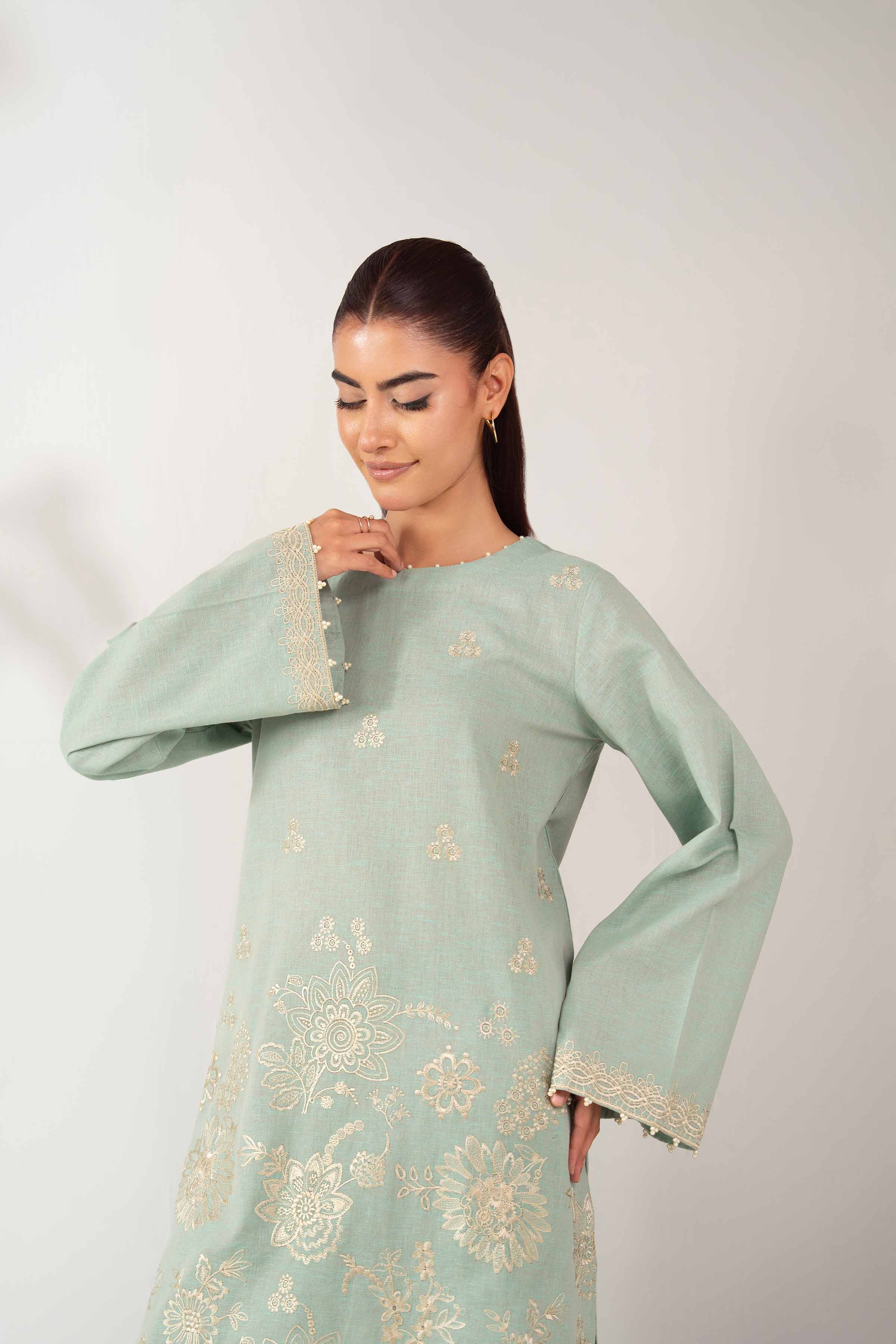 2 Piece - Embroidered Suit - 42502483 for Women - Unstitched Collection | Nishat | Shop Online