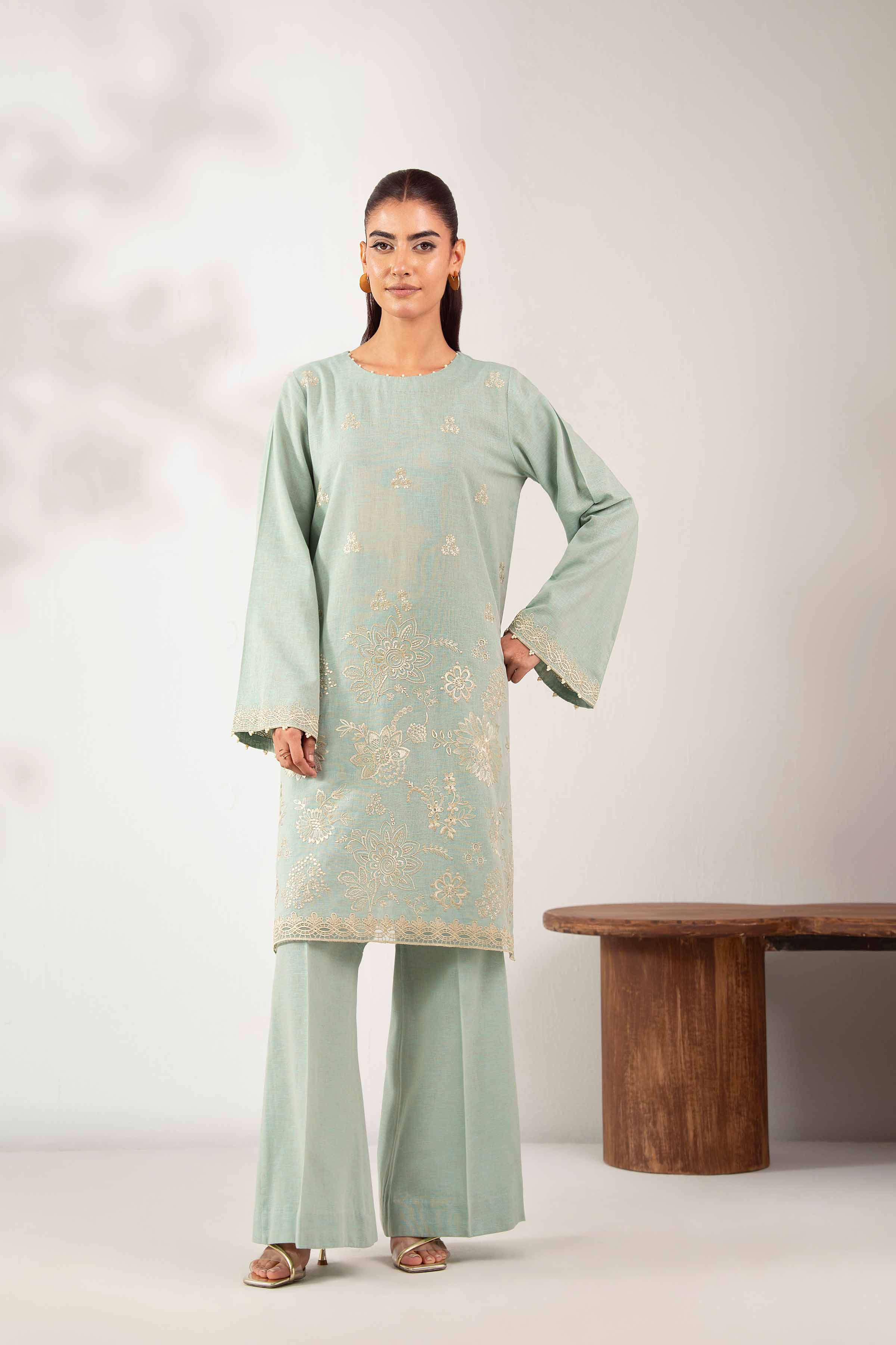 2 Piece - Embroidered Suit - 42502483 for Women - Unstitched Collection | Nishat | Shop Online
