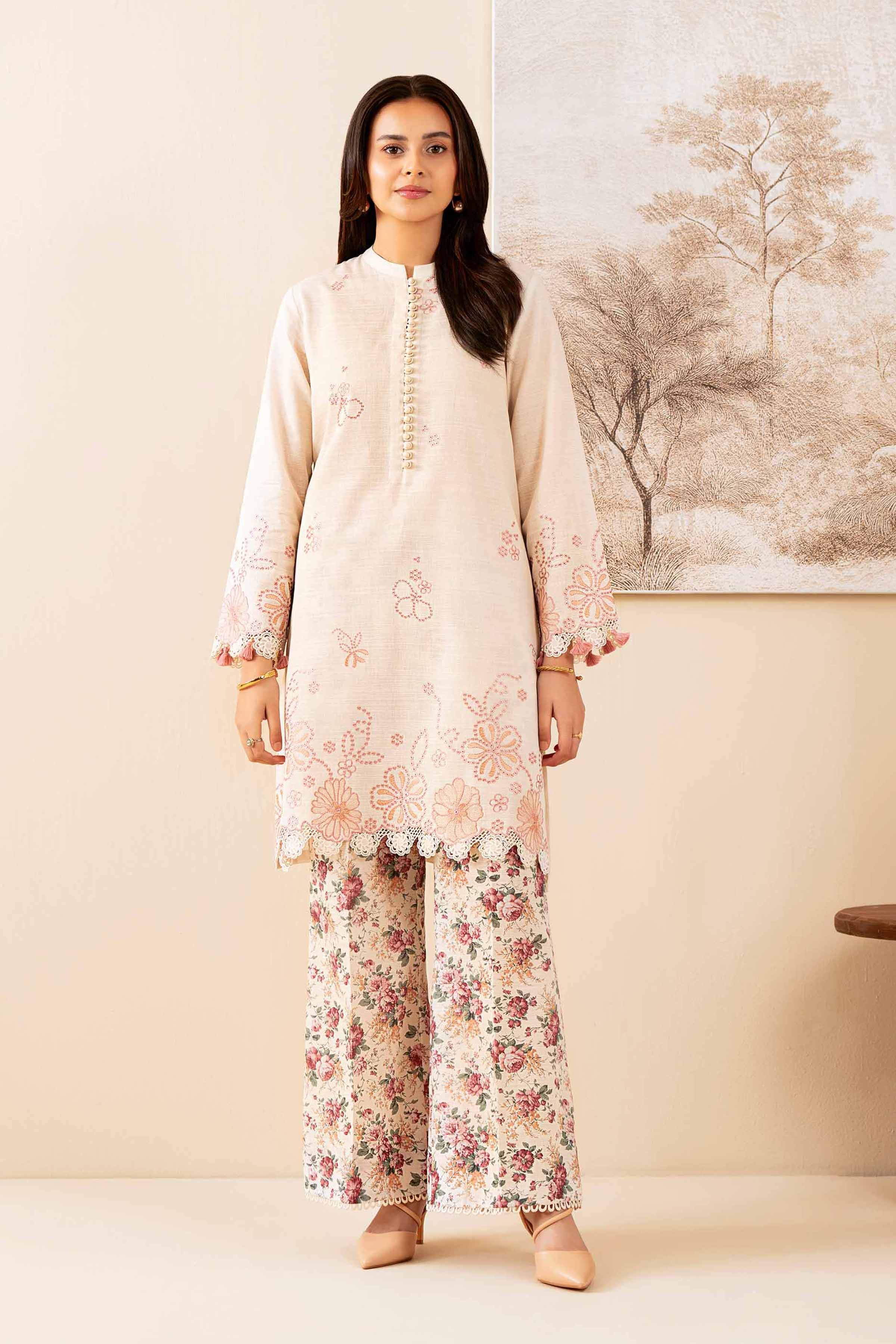 2 Piece - Embroidered Suit - 42502484 for Women - Unstitched Collection | Nishat | Shop Online