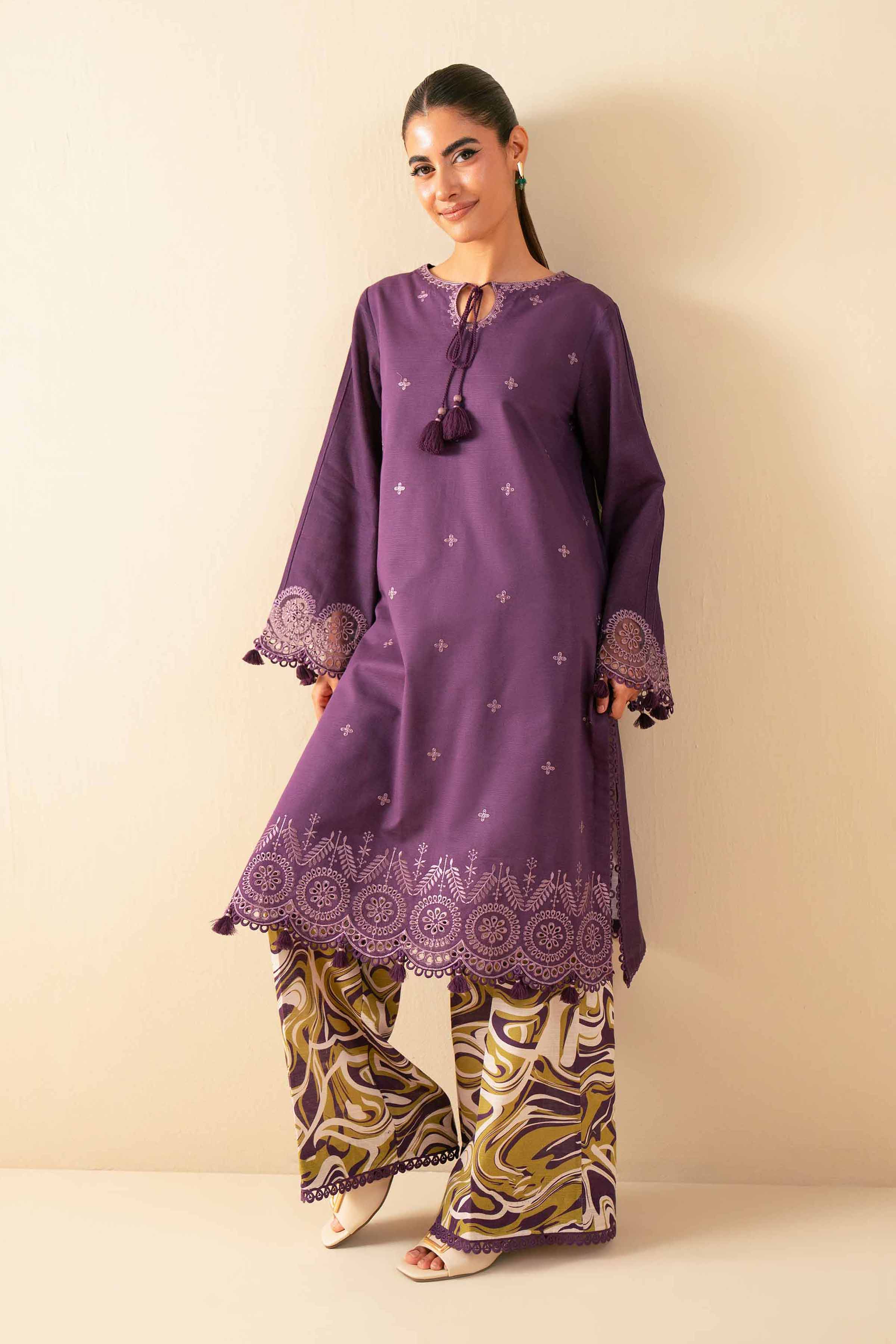 2 Piece - Printed Embroidered Suit - 42502488 for Women - Unstitched Collection | Nishat | Shop Online