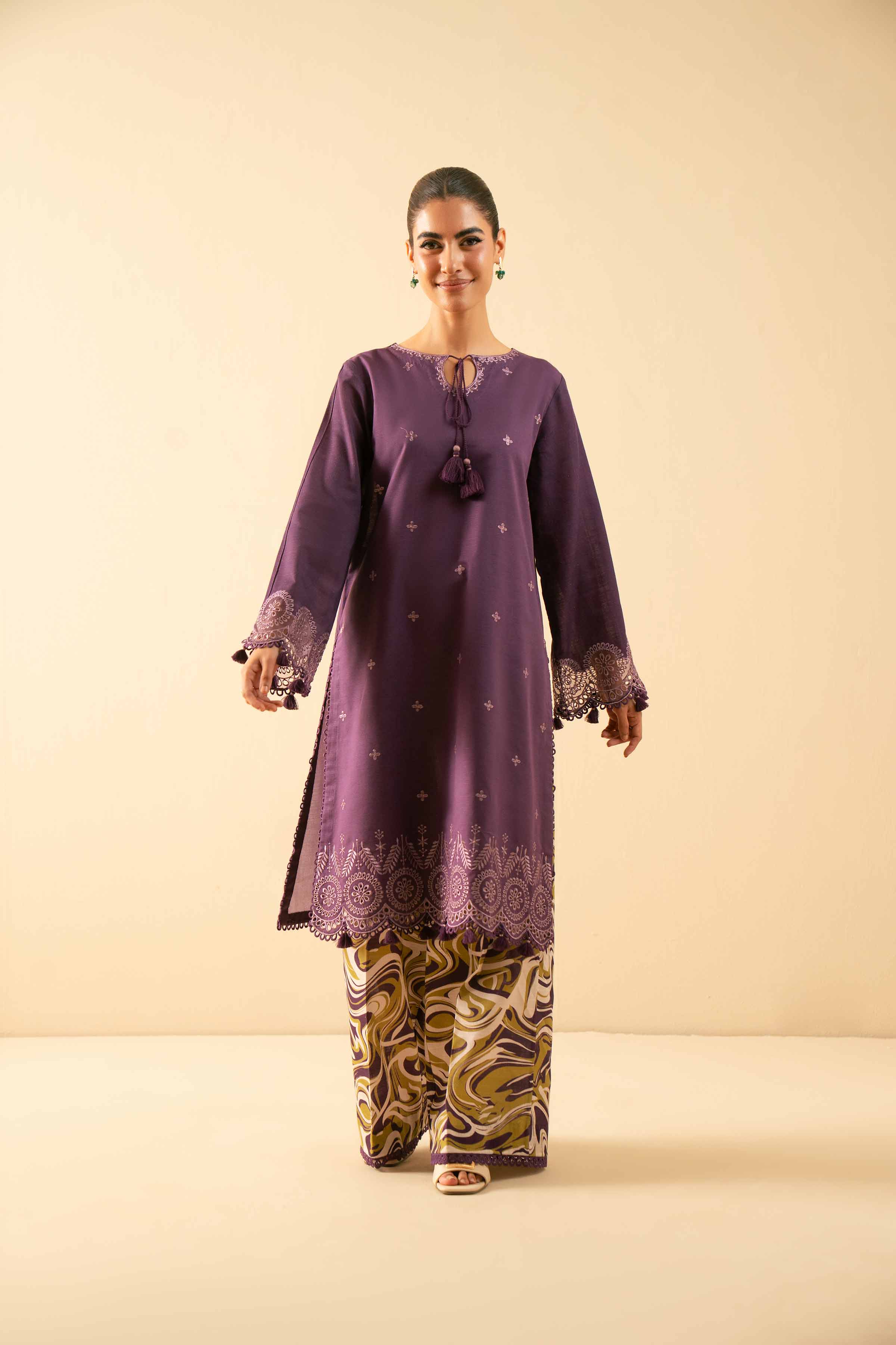 2 Piece - Printed Embroidered Suit - 42502488 for Women - Unstitched Collection | Nishat | Shop Online