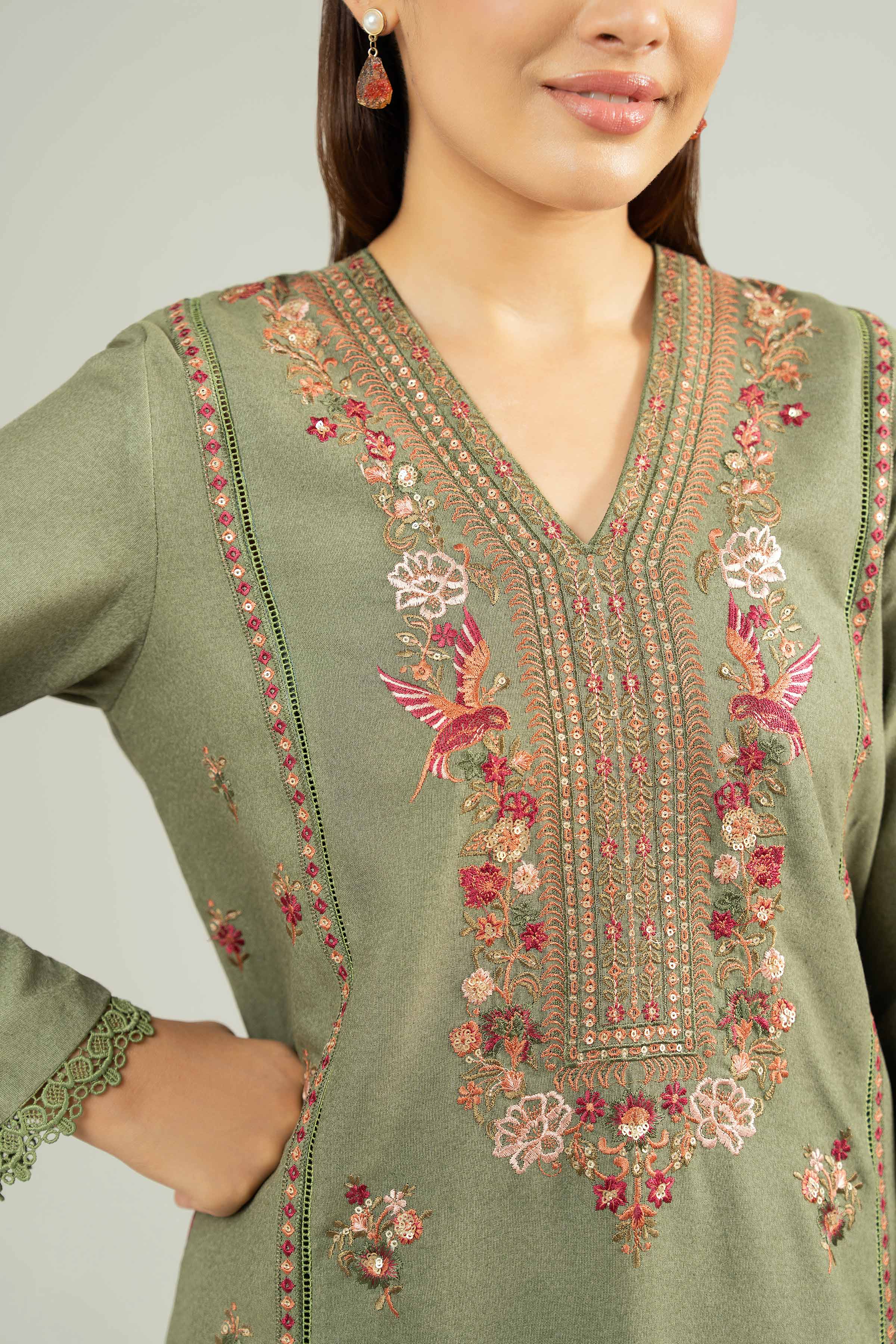 2 Piece - Embroidered Suit - 42502510 for Women - Unstitched Collection | Nishat | Shop Online