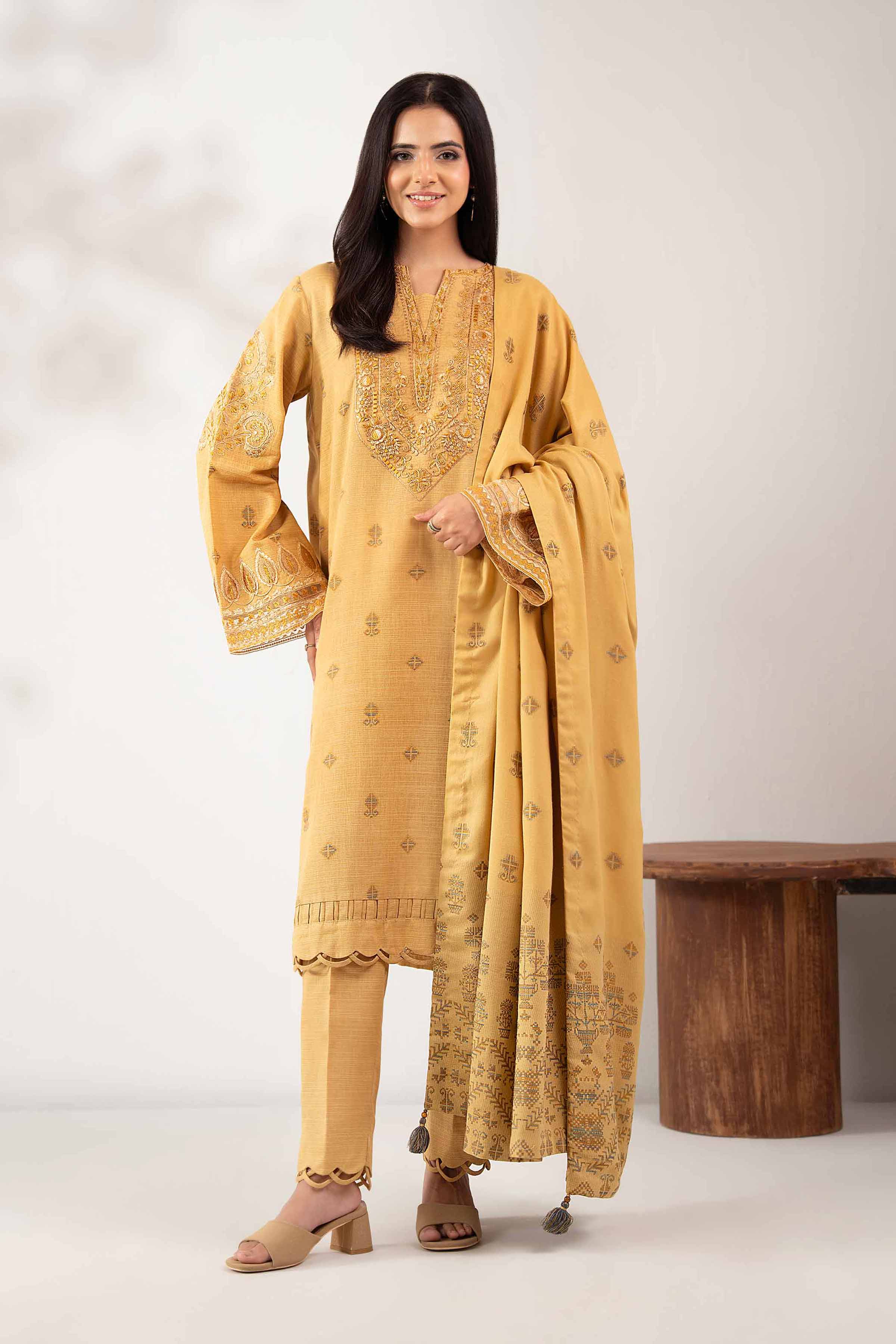 3 Piece - Printed Embroidered Suit - 42502514 for Women - Unstitched Collection | Nishat | Shop Online