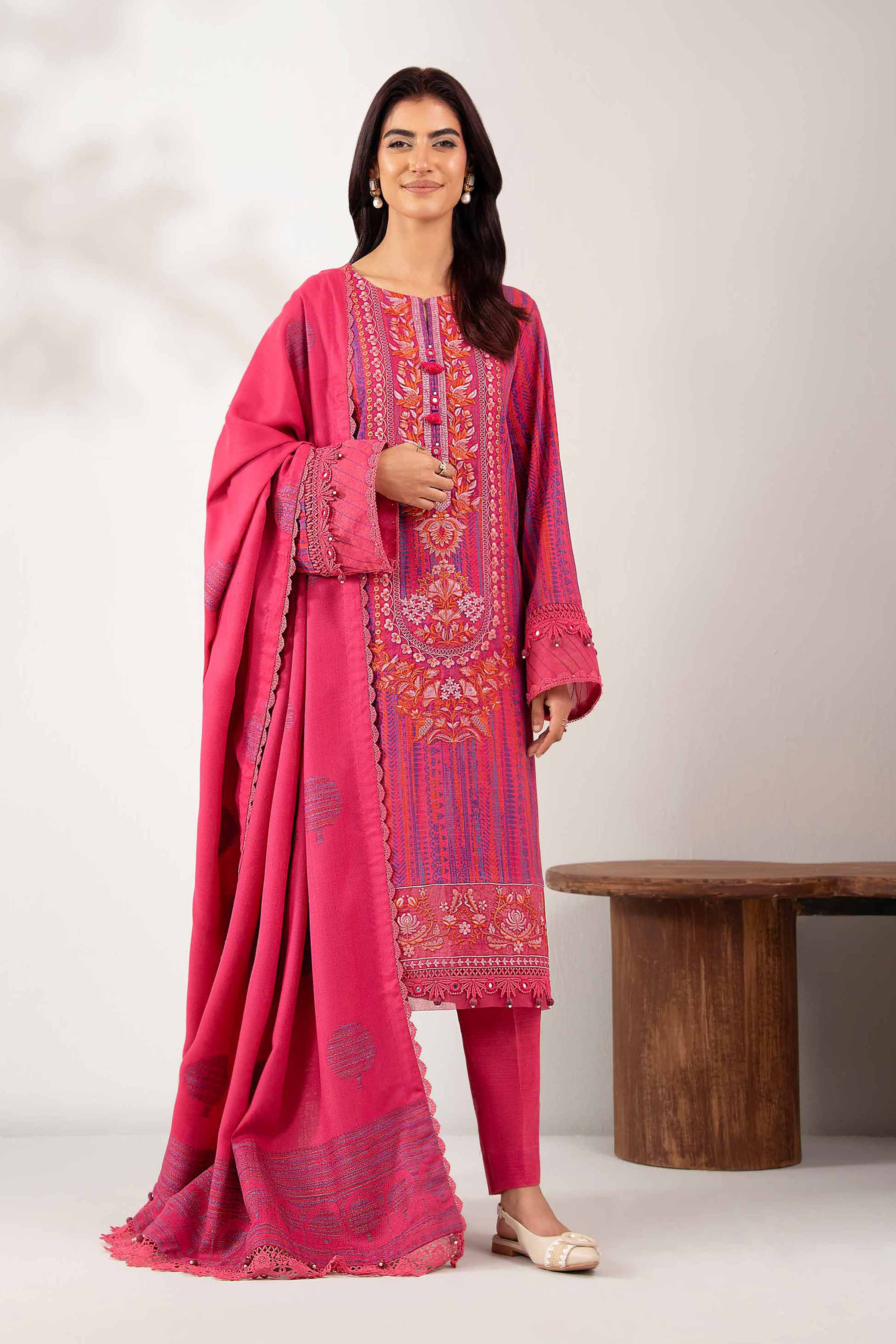 3 Piece - Printed Embroidered Suit - 42502517 for Women - Unstitched Collection | Nishat | Shop Online