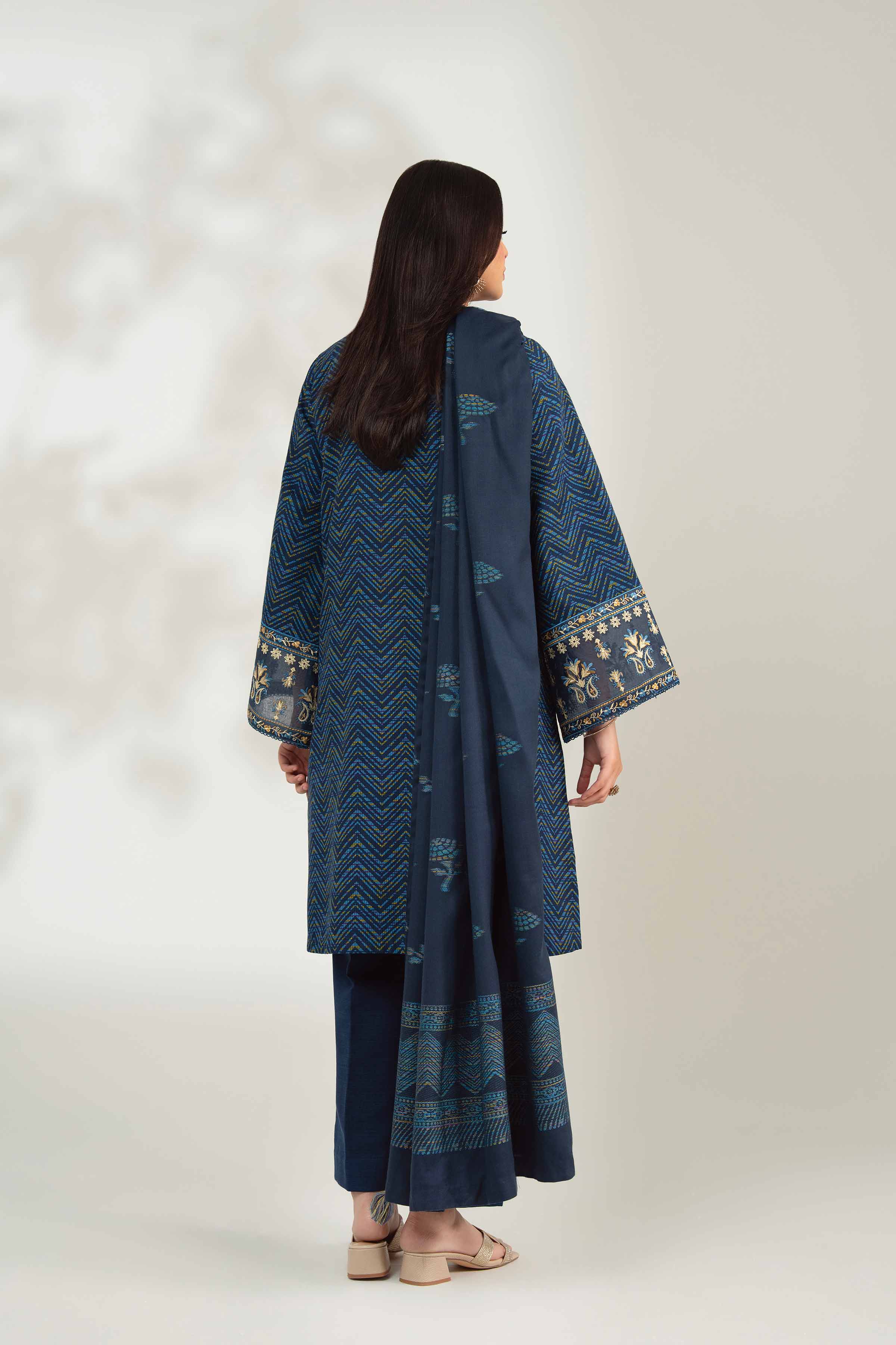 3 Piece - Printed Embroidered Suit - 42502520 for Women - Unstitched Collection | Nishat | Shop Online