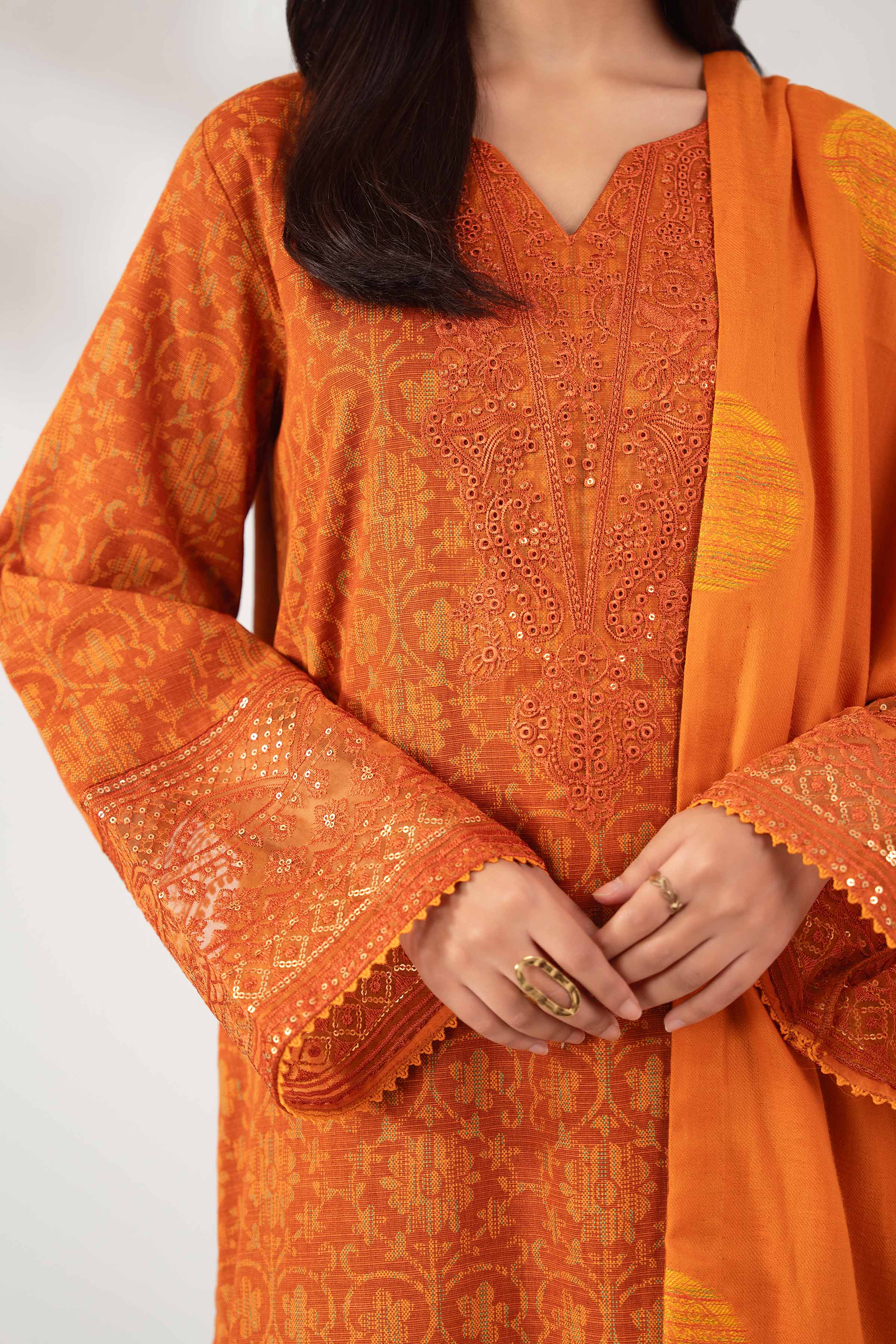 3 Piece - Printed Embroidered Suit - 42502521 for Women - Unstitched Collection | Nishat | Shop Online