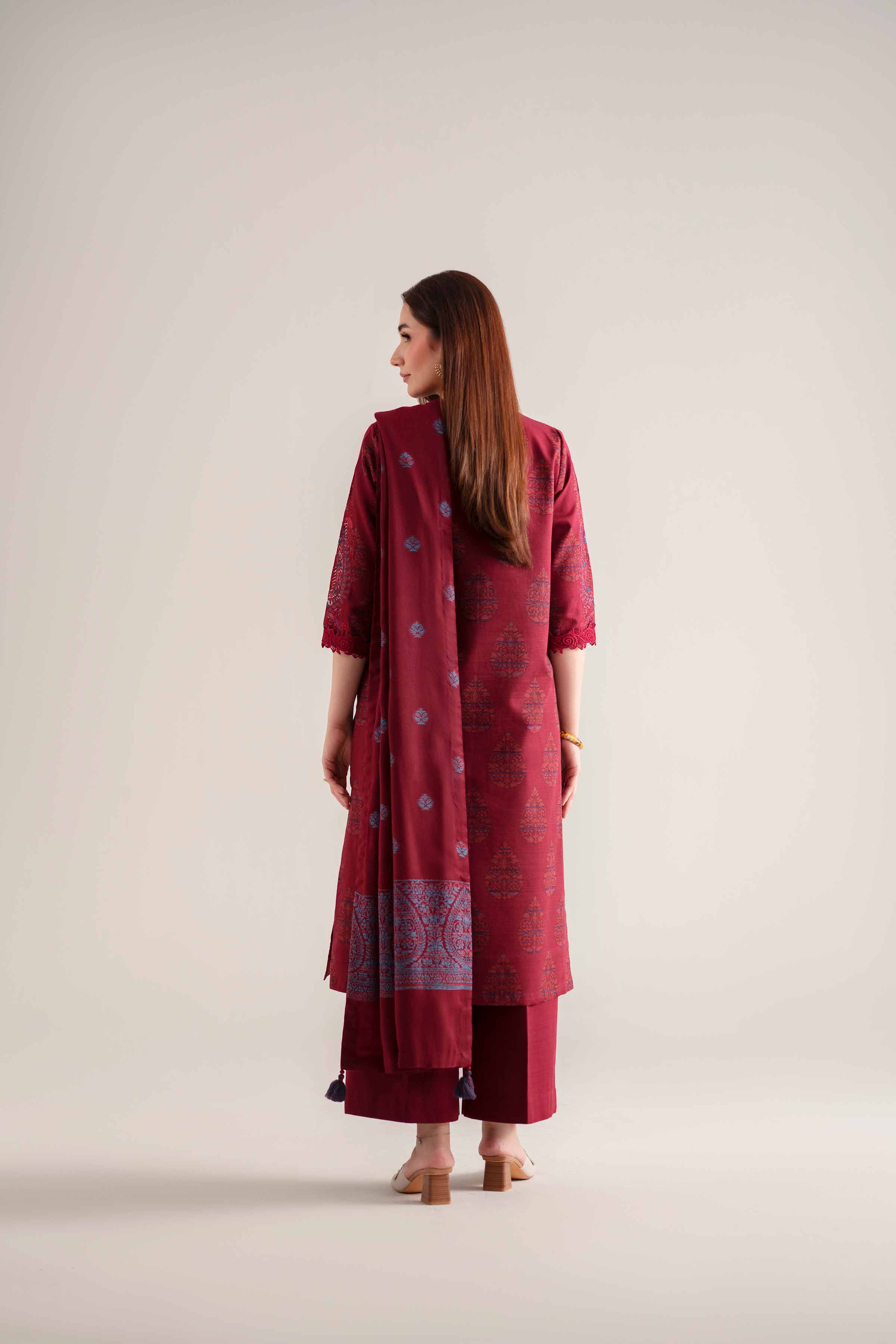 3 Piece - Printed Embroidered Suit - 42502522 for Women - Unstitched Collection | Nishat | Shop Online
