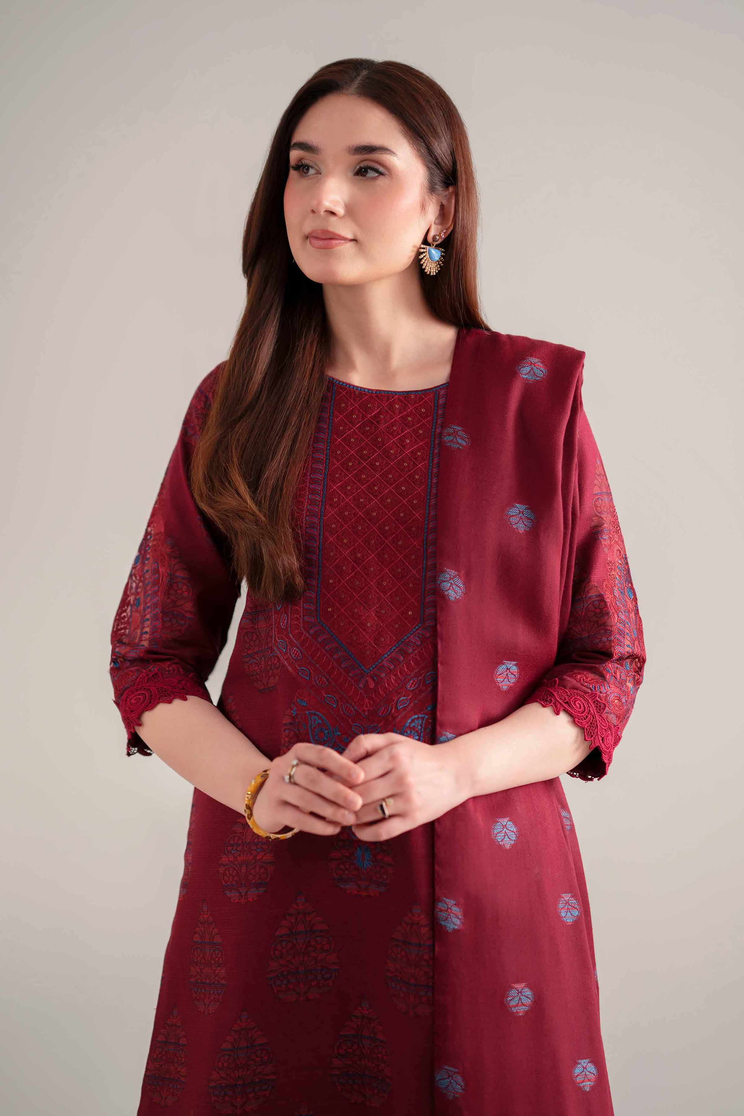 3 Piece - Printed Embroidered Suit - 42502522 for Women - Unstitched Collection | Nishat | Shop Online