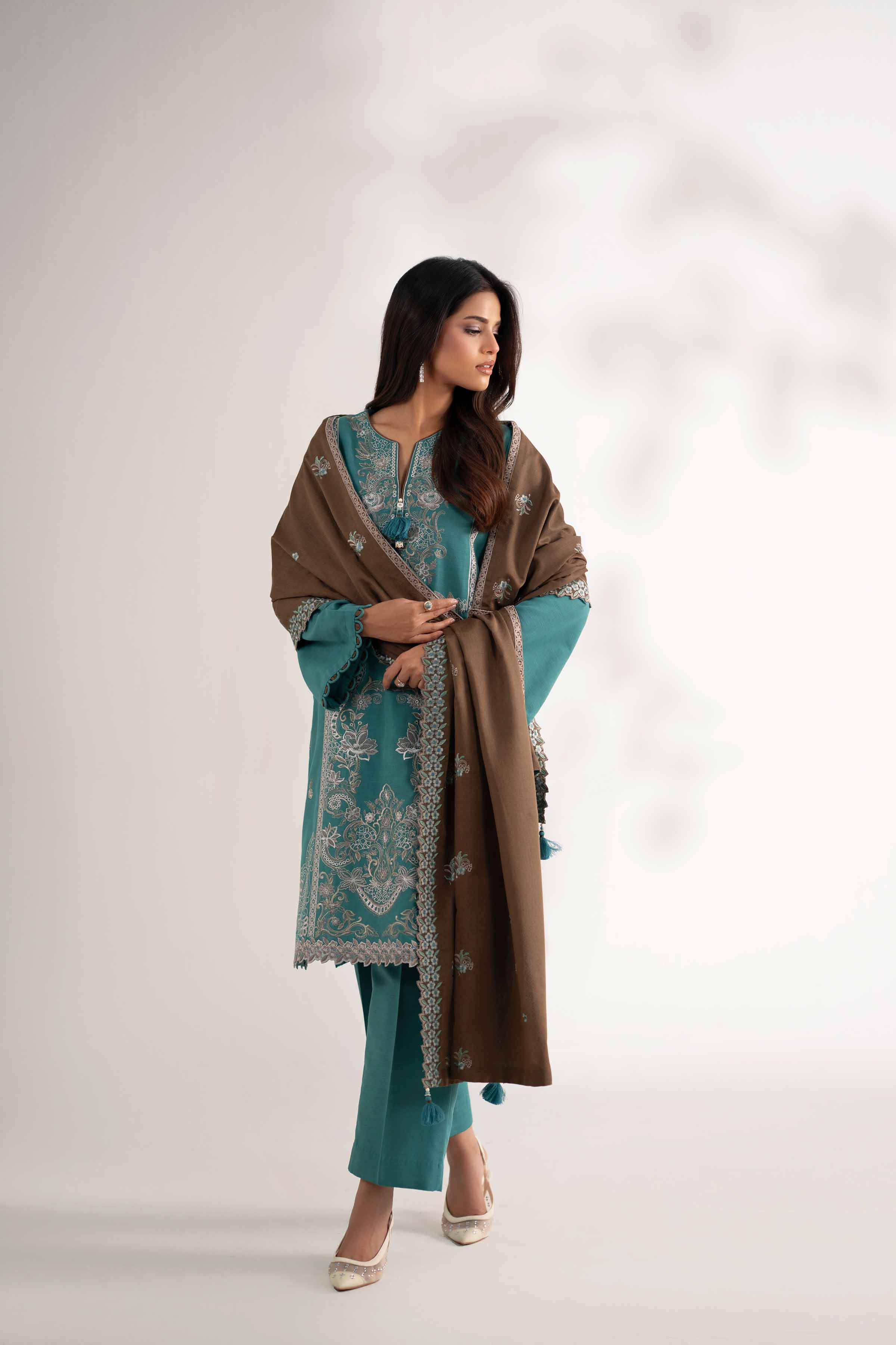3 Piece - Embroidered Suit - 42502524 for Women - Unstitched Collection | Nishat | Shop Online