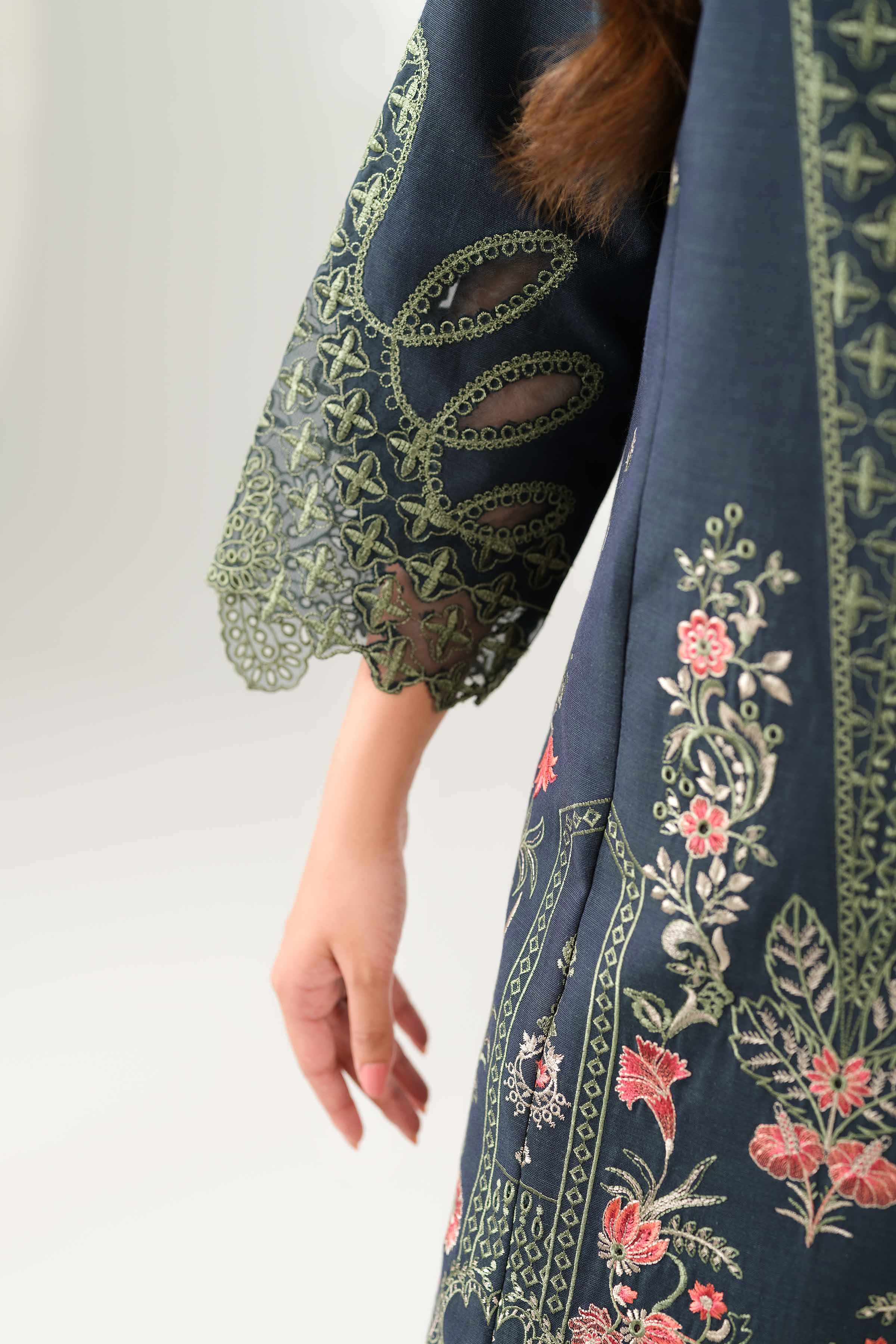 3 Piece - Embroidered Suit - 42502525 for Women - Unstitched Collection | Nishat | Shop Online