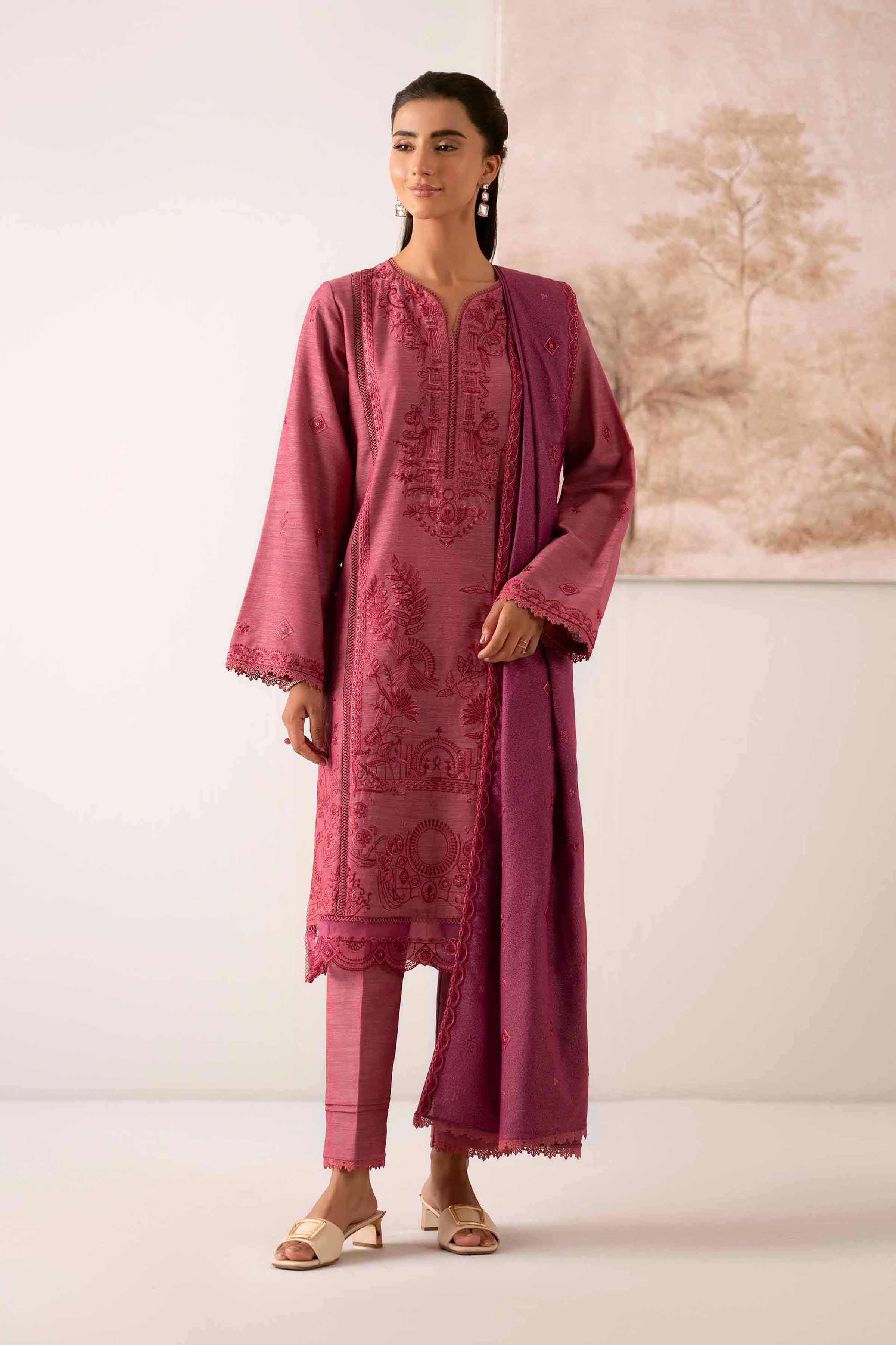 3 Piece - Embroidered Suit - 42502526 for Women - Unstitched Collection | Nishat | Shop Online