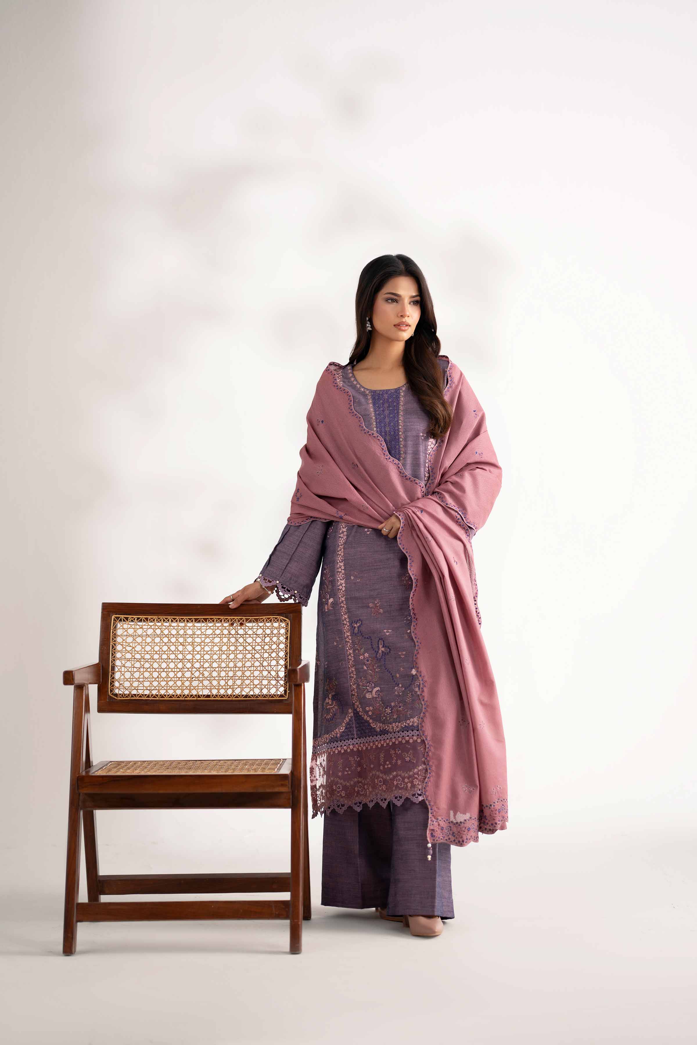 3 Piece - Embroidered Suit - 42502528 for Women - Unstitched Collection | Nishat | Shop Online