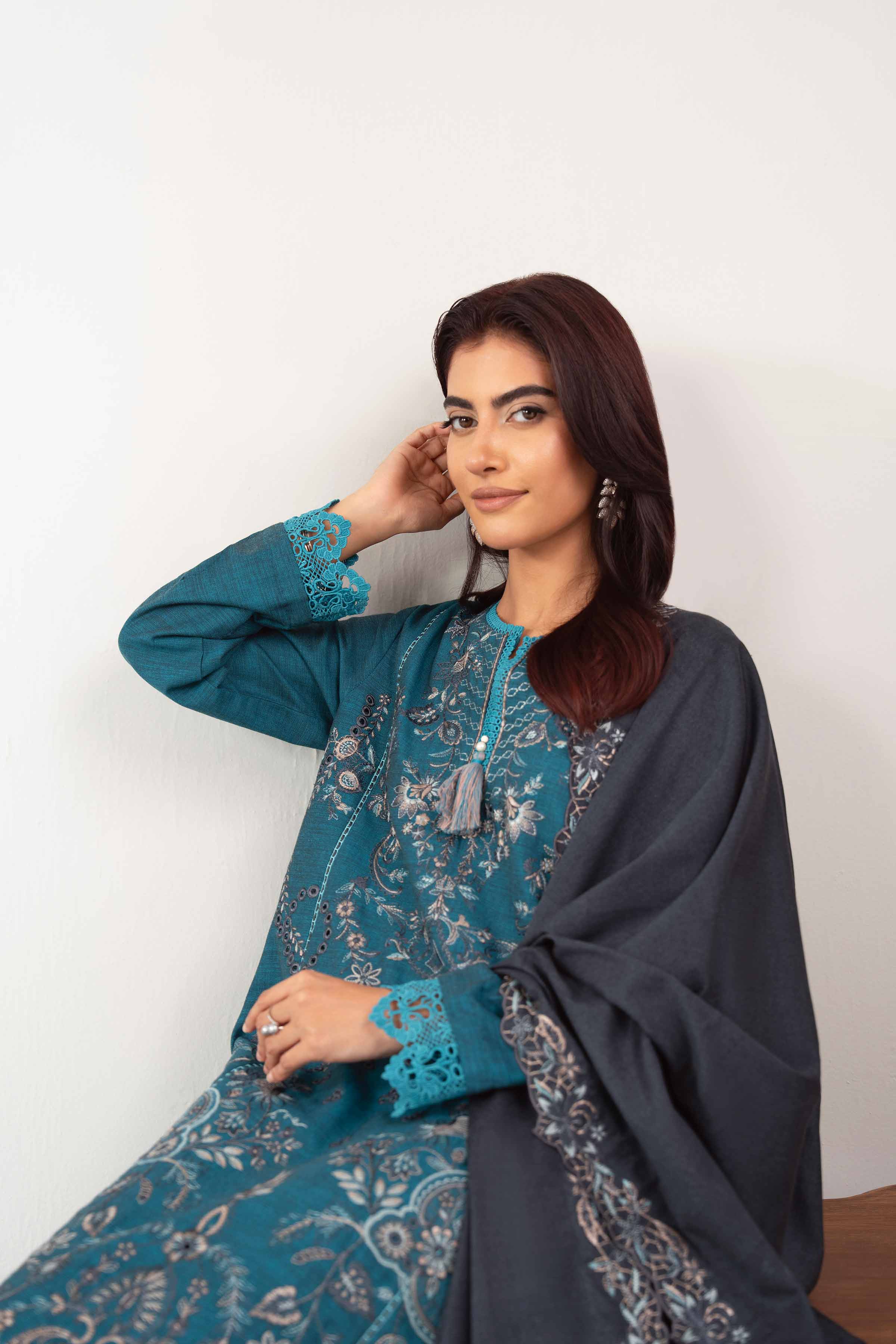 3 Piece - Embroidered Suit - 42502532 for Women - Unstitched Collection | Nishat | Shop Online