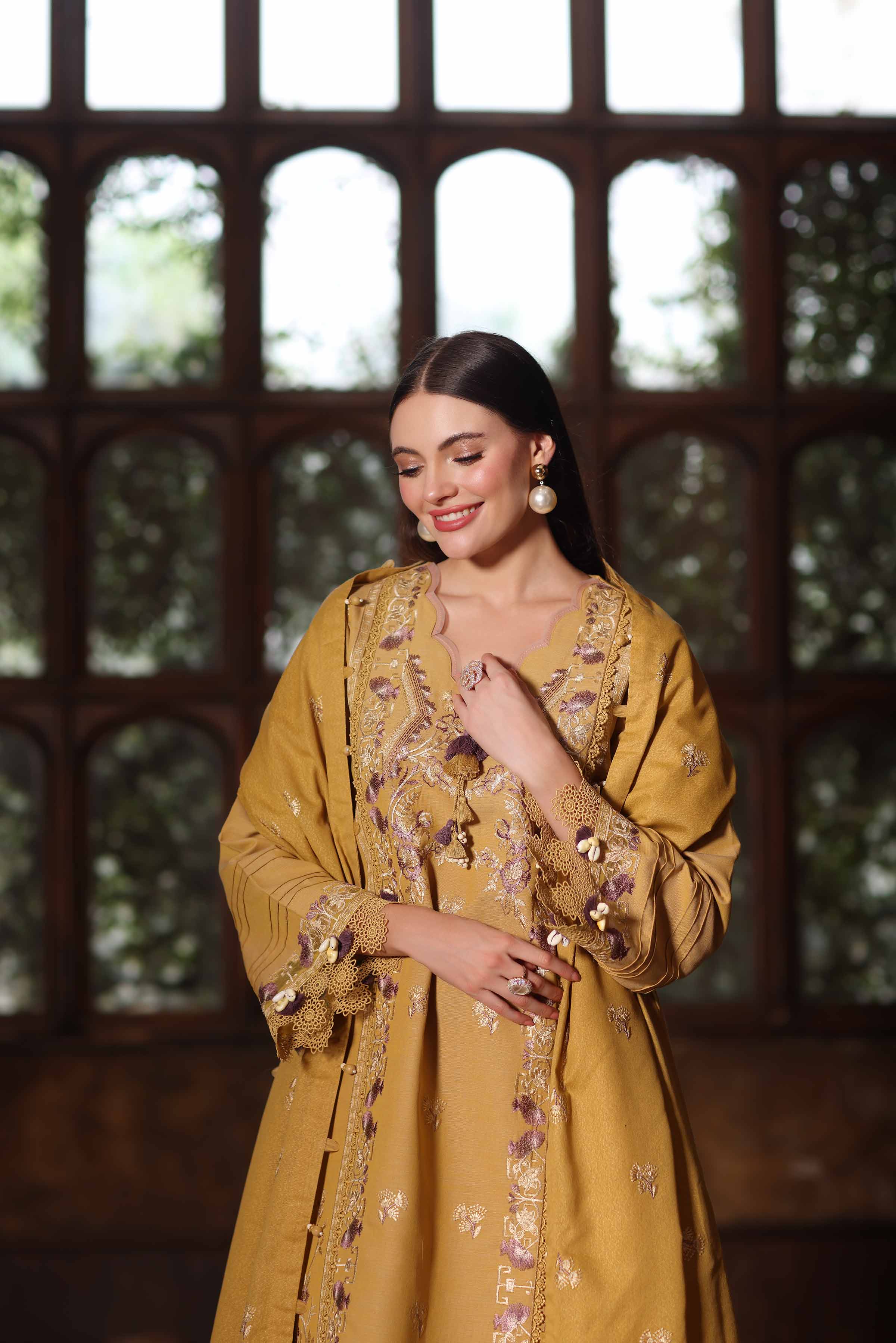 3 Piece - Embroidered Suit - 42502533 for Women - Unstitched Collection | Nishat | Shop Online
