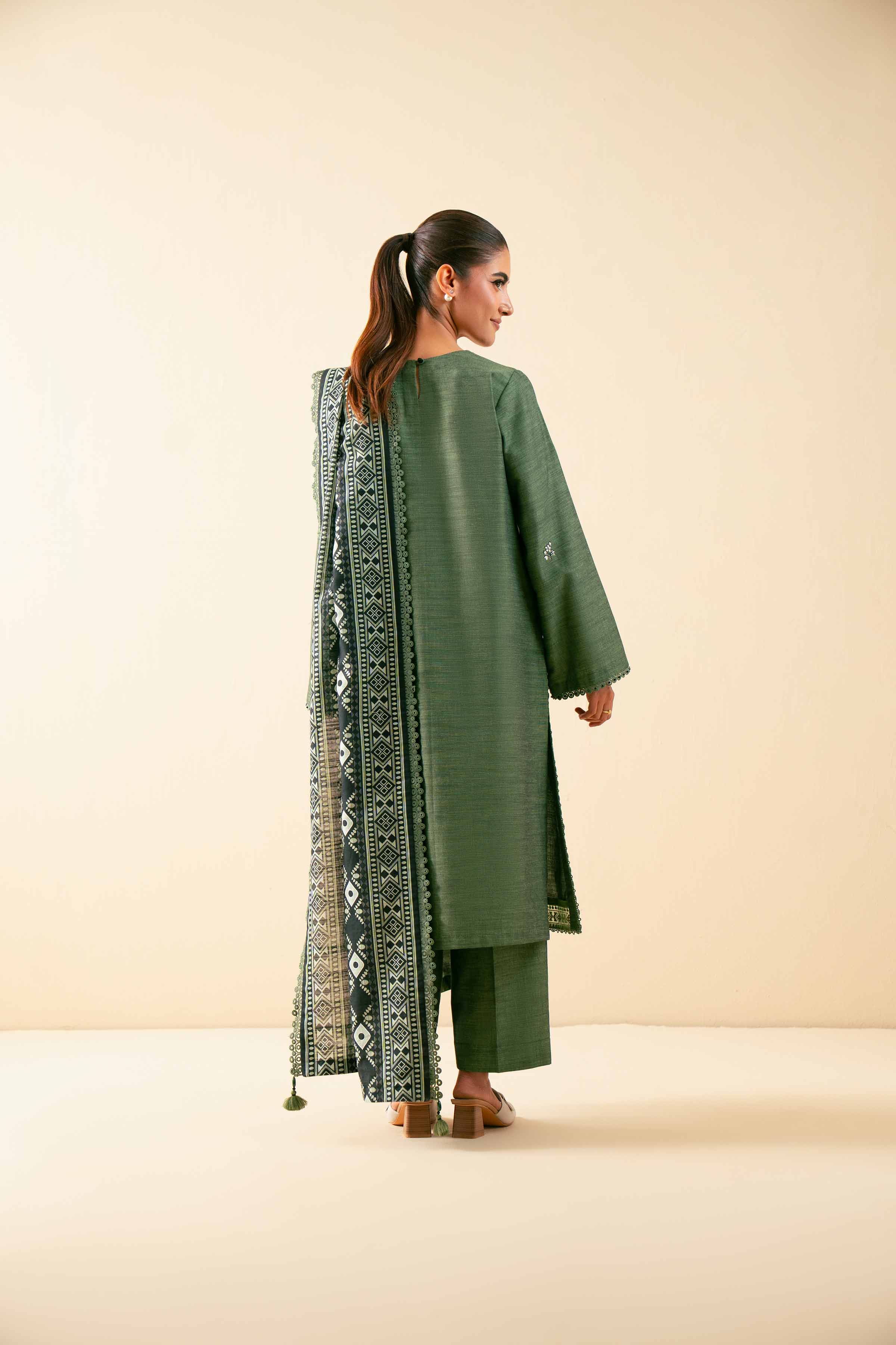 3 Piece - Printed Embroidered Suit - 42502536 for Women - Unstitched Collection | Nishat | Shop Online