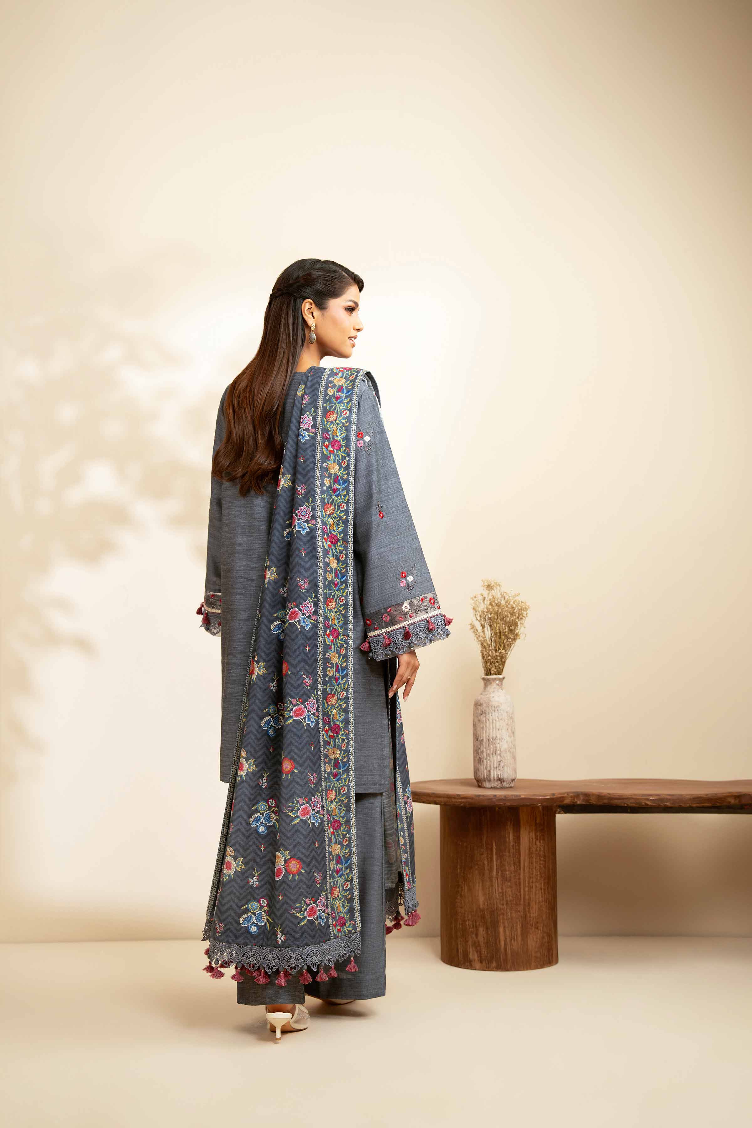 3 Piece - Printed Embroidered Suit - 42502537 for Women - Unstitched Collection | Nishat | Shop Online