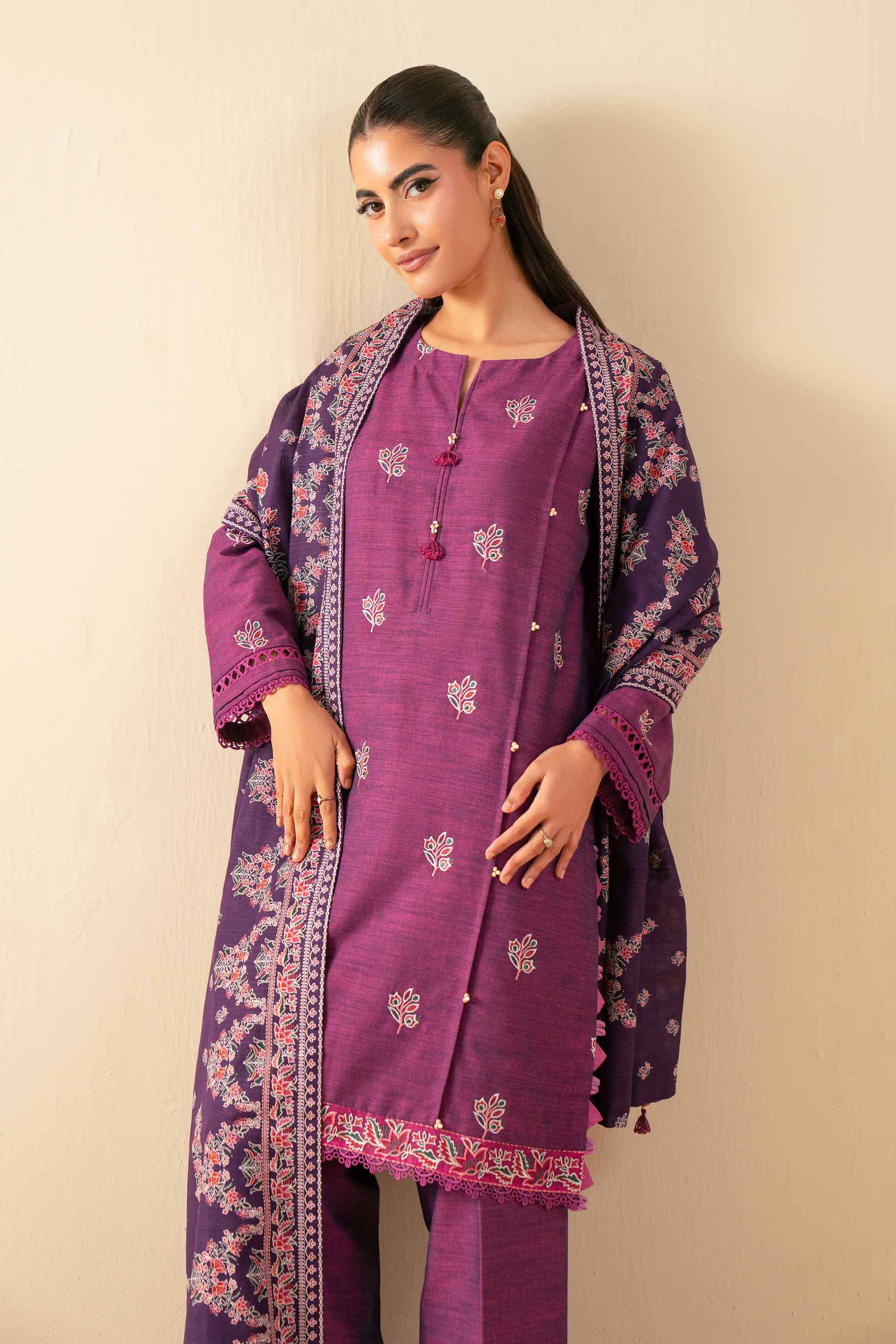 3 Piece - Printed Embroidered Suit - 42502539 for Women - Unstitched Collection | Nishat | Shop Online