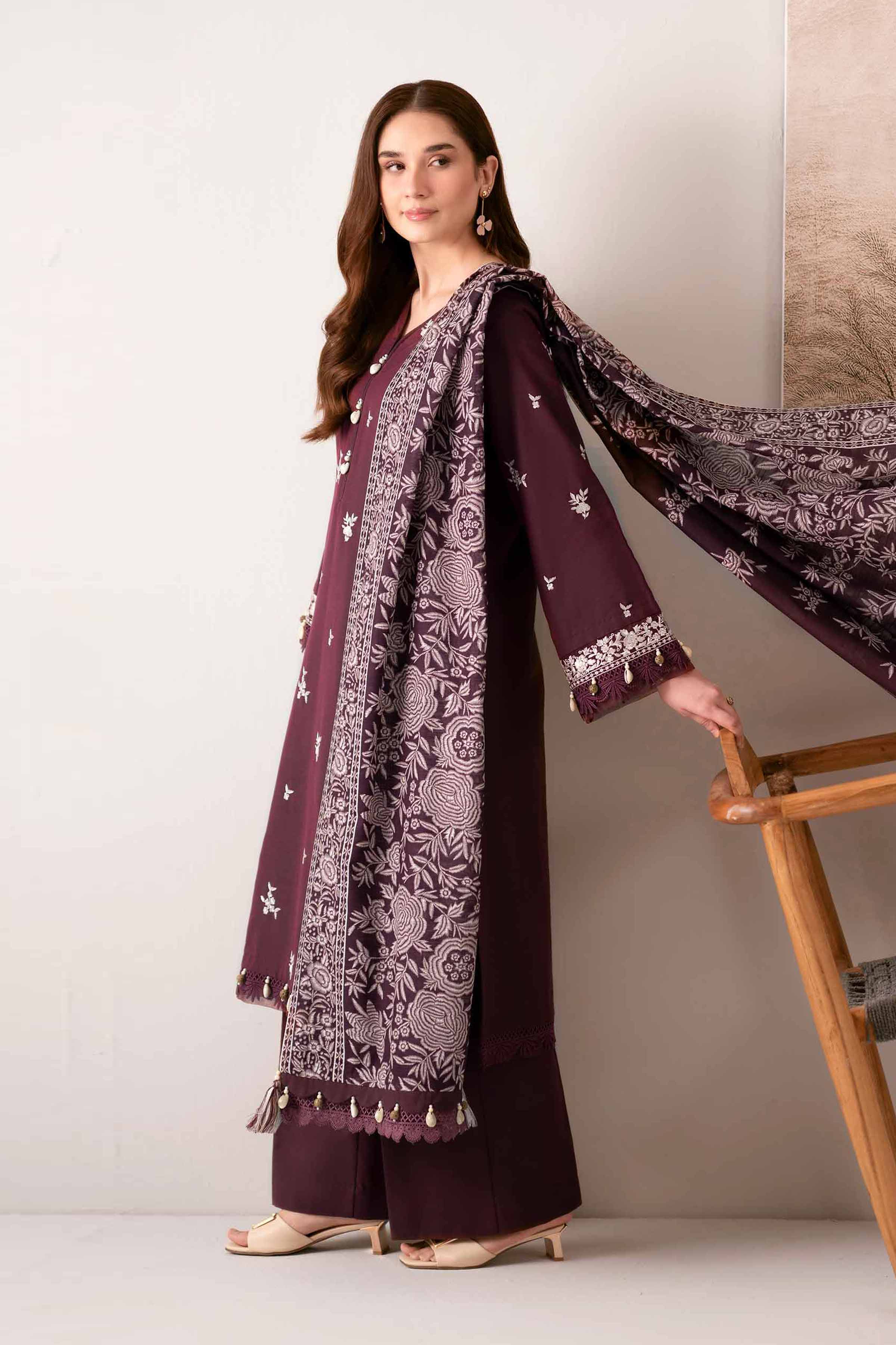 3 Piece - Printed Embroidered Suit - 42502540 for Women - Unstitched Collection | Nishat | Shop Online