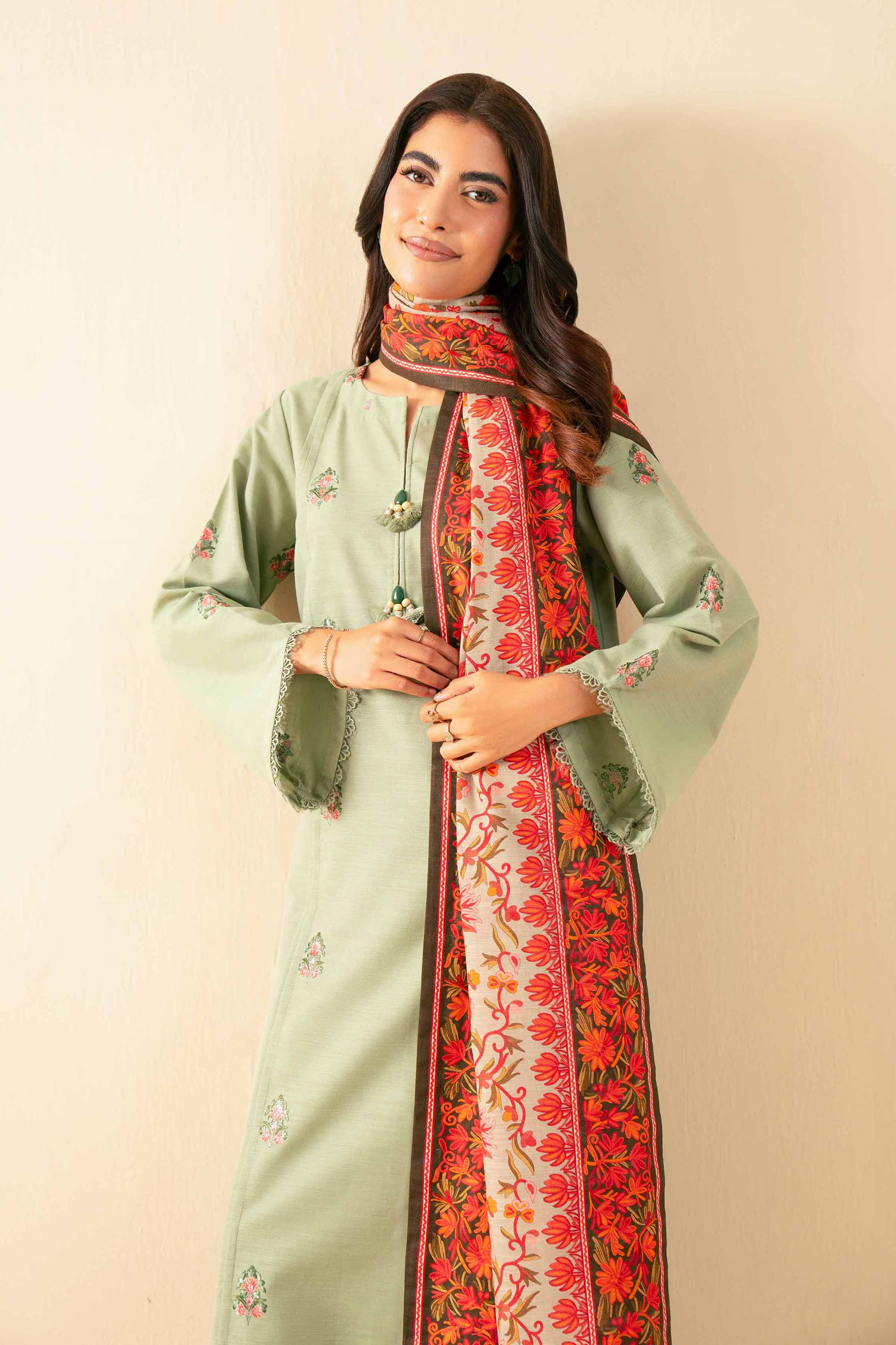 3 Piece - Printed Embroidered Suit - 42502541 for Women - Unstitched Collection | Nishat | Shop Online
