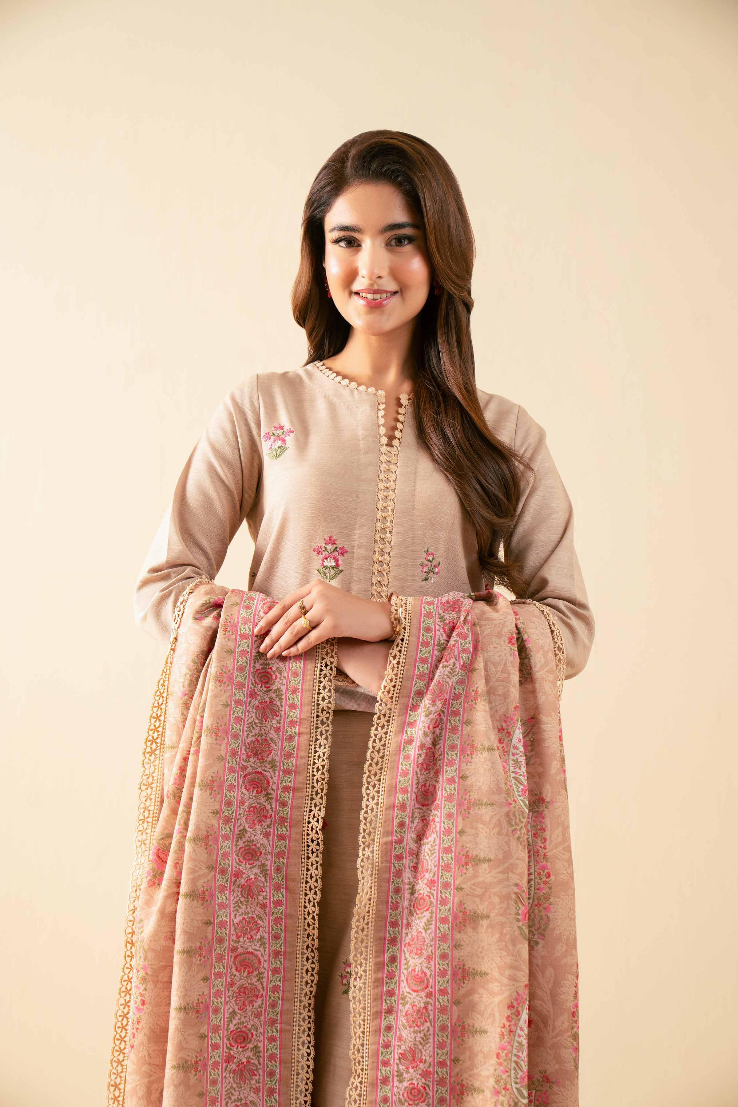 3 Piece - Printed Embroidered Suit - 42502543 for Women - Unstitched Collection | Nishat | Shop Online