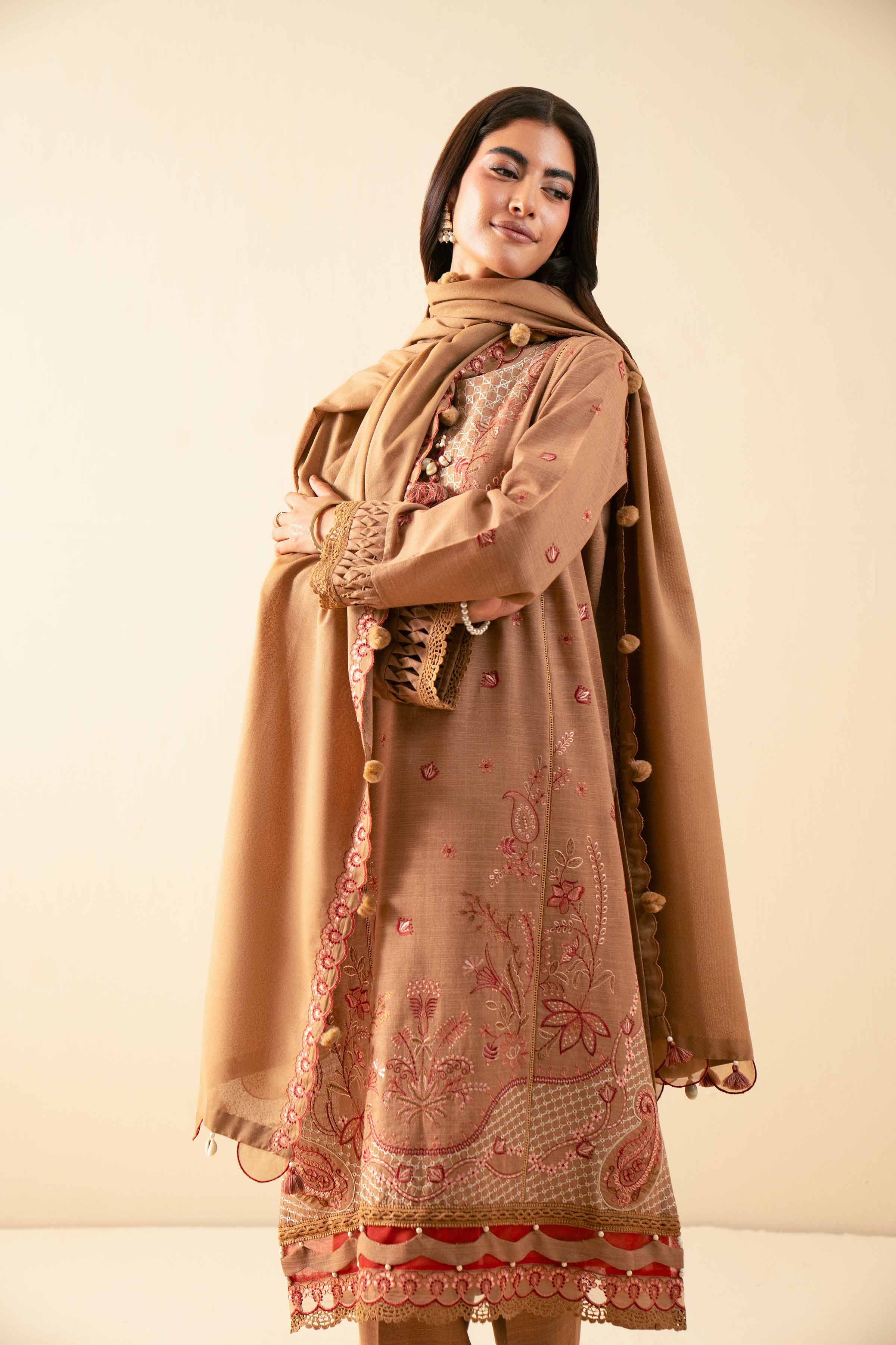 3 Piece - Embroidered Suit - 42502564 for Women - Unstitched Collection | Nishat | Shop Online