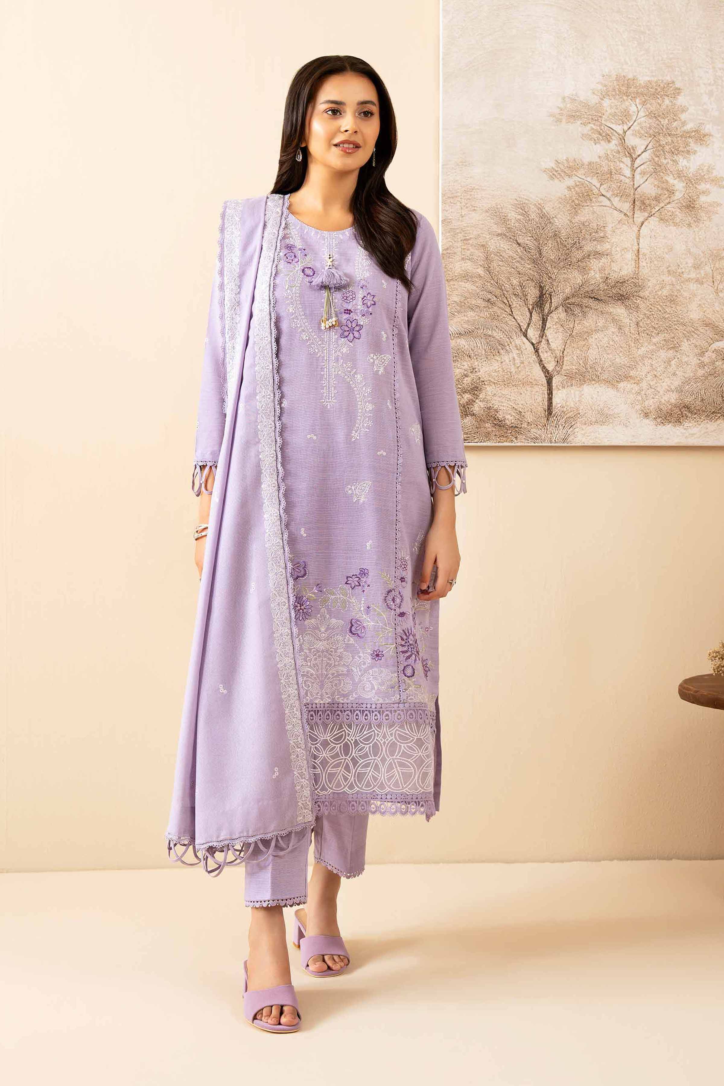 3 Piece - Embroidered Suit - 42502565 for Women - Unstitched Collection | Nishat | Shop Online
